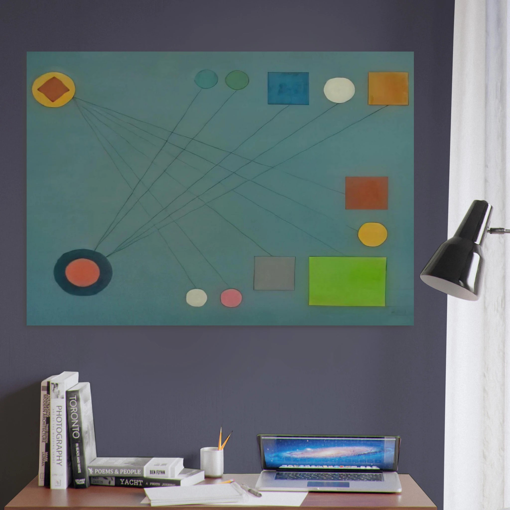 De la Serie Cartas Celestes - 1956 1 - Lolo Soldevilla Art Print - A0 (84.1 x 118.9  cm) / 33.1 × 46.8 inches | Lolo Soldevilla Poster | Lolo Soldevilla Prints