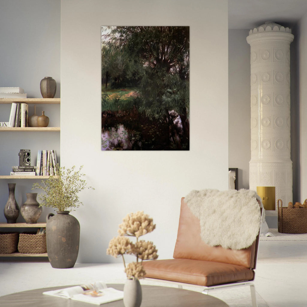 A Backwater at Wargrave - John Singer Sargent Art Print - A0 (84.1 x 118.9  cm) / 33.1 × 46.8 inches | John Singer Sargent Poster | John Singer Sargent Prints