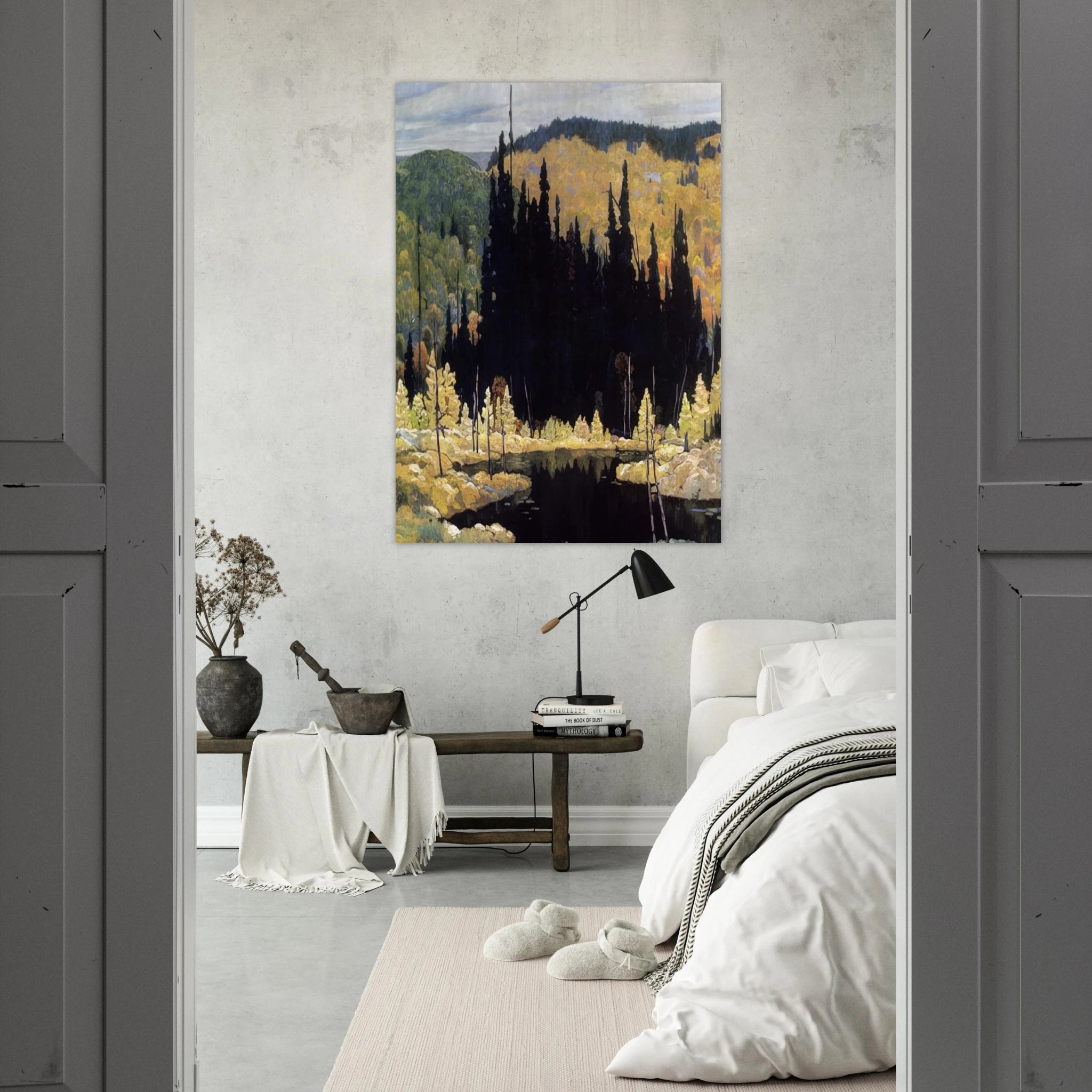 Autumn, Algoma - Art Nouveau Modern - Frank Johnston Art Print - A0 (84.1 x 118.9  cm) / 33.1 × 46.8 inches | Frank Johnston Poster | Frank Johnston Prints