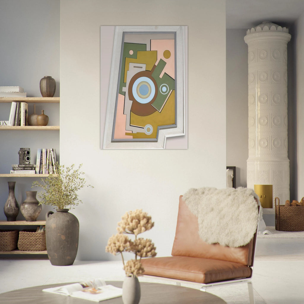 Blue Circle - 1947 - Carmelo Arden Quin Art Print - A0 (84.1 x 118.9  cm) / 33.1 × 46.8 inches | Carmelo Arden Quin Poster | Carmelo Arden Quin Prints