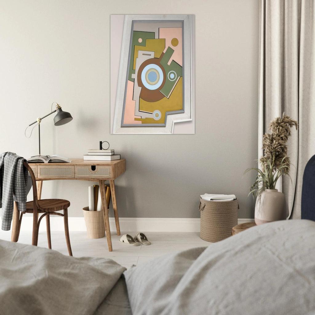 Blue Circle - 1947 - Carmelo Arden Quin Art Print - A0 (84.1 x 118.9  cm) / 33.1 × 46.8 inches | Carmelo Arden Quin Poster | Carmelo Arden Quin Prints