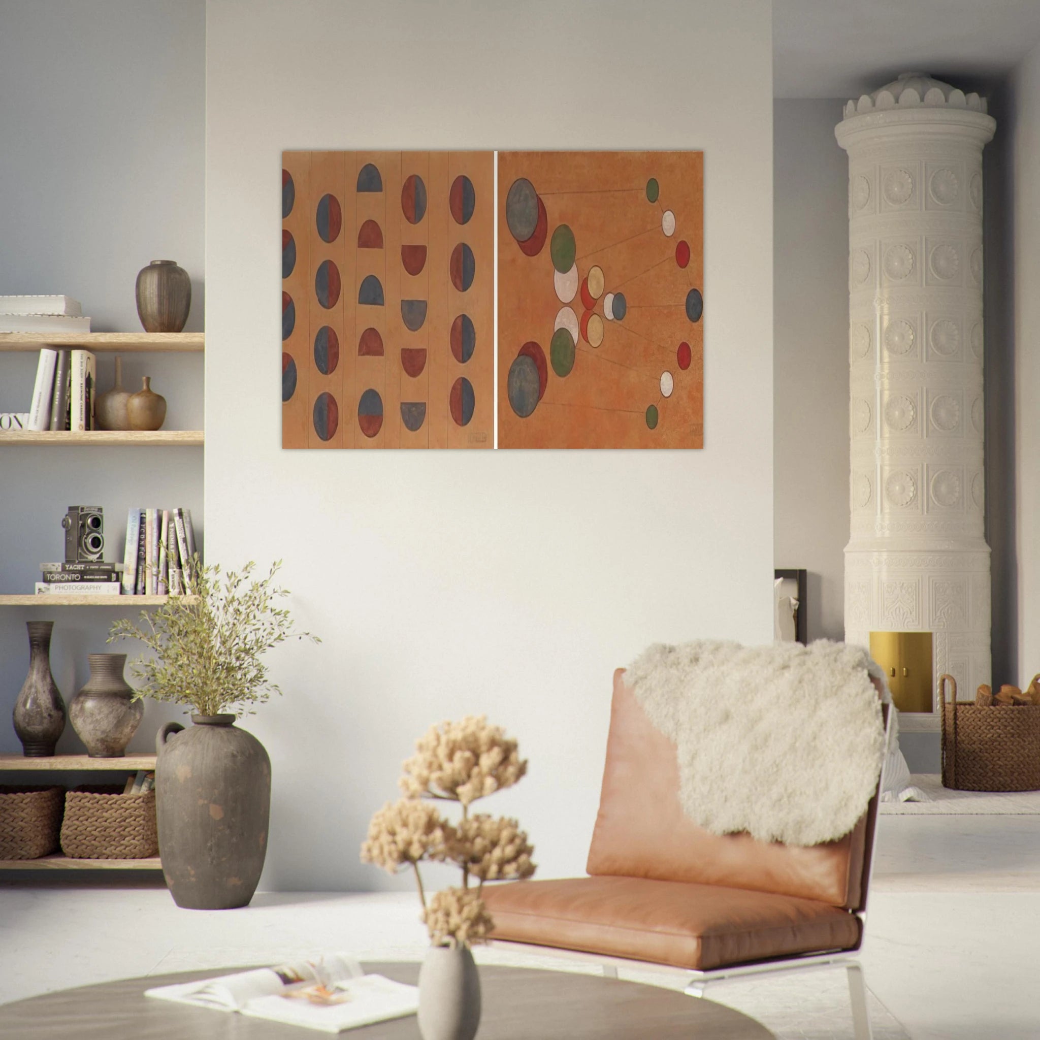 Diptych - 1956 1 - Lolo Soldevilla Art Print - A0 (84.1 x 118.9  cm) / 33.1 × 46.8 inches | Lolo Soldevilla Poster | Lolo Soldevilla Prints