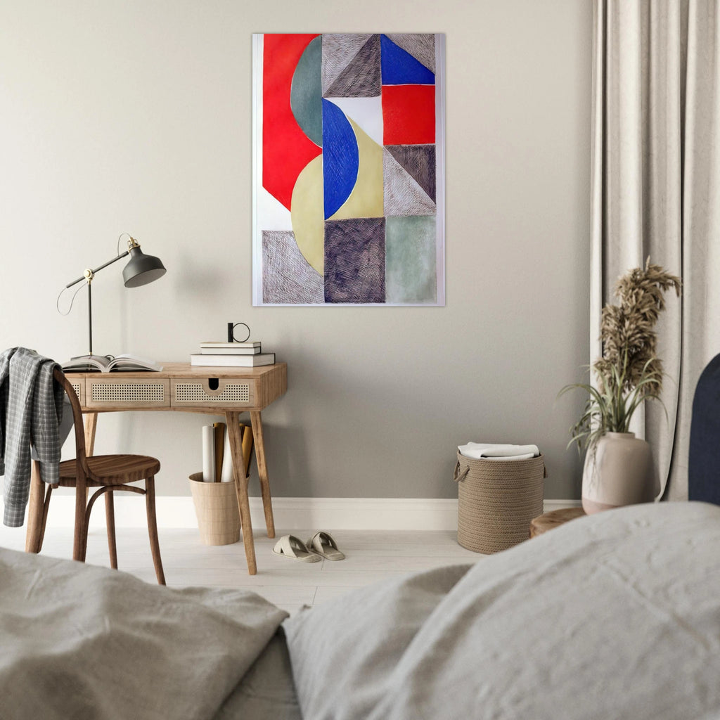 ABSTRACT COMPOSITION - Sonia Delaunay Art Print - A0 (84.1 x 118.9  cm) / 33.1 × 46.8 inches | Sonia Delaunay Poster | Sonia Delaunay Prints