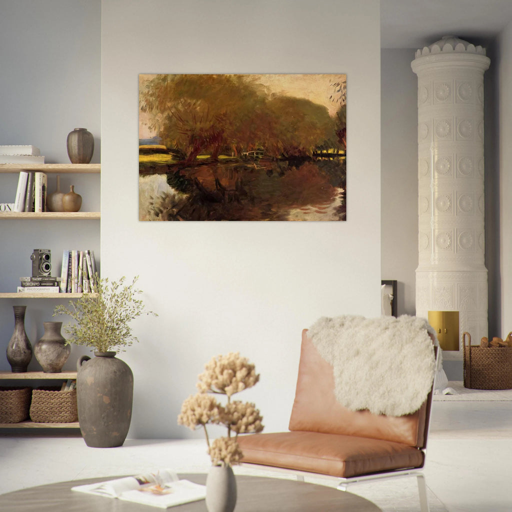 A Backwater at Calcot Near Reading - John Singer Sargent Art Print - A0 (84.1 x 118.9  cm) / 33.1 × 46.8 inches | John Singer Sargent Poster | John Singer Sargent Prints