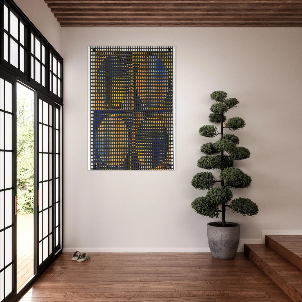 4 - cuadrados 4 - círculos - Op Art - Antonio Asis Art Print - A0 (84.1 x 118.9  cm) / 33.1 × 46.8 inches | Antonio Asis Poster | Antonio Asis Prints