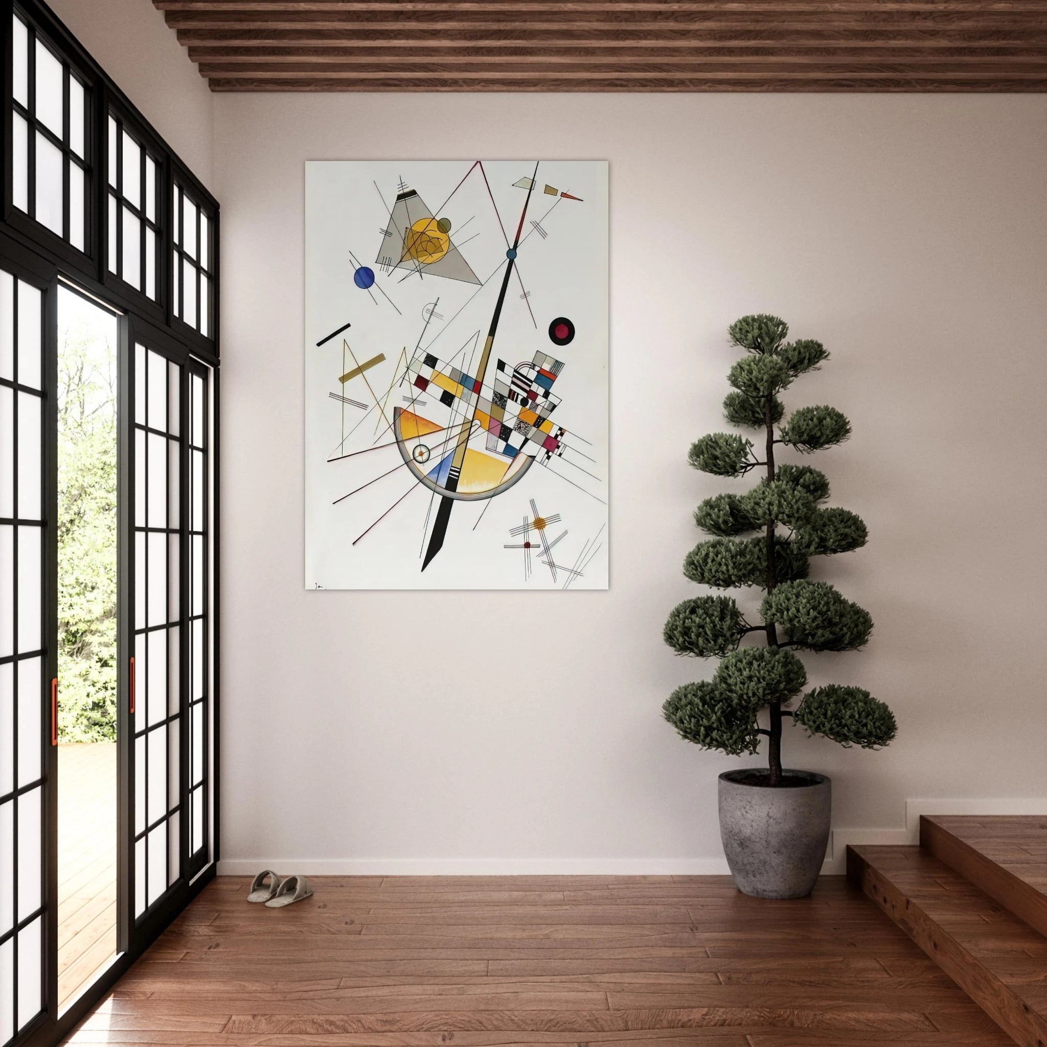 DELICATE TENSION NO 85 1923 - Wassily Kandinsky Art Print - A0 (84.1 x 118.9  cm) / 33.1 × 46.8 inches | Wassily Kandinsky Poster | Wassily Kandinsky Prints
