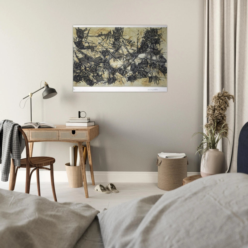 Constructions chimériques - Jean-Paul Riopelle Art Print - A0 (84.1 x 118.9  cm) / 33.1 × 46.8 inches | Jean-Paul Riopelle Poster | Jean-Paul Riopelle Prints