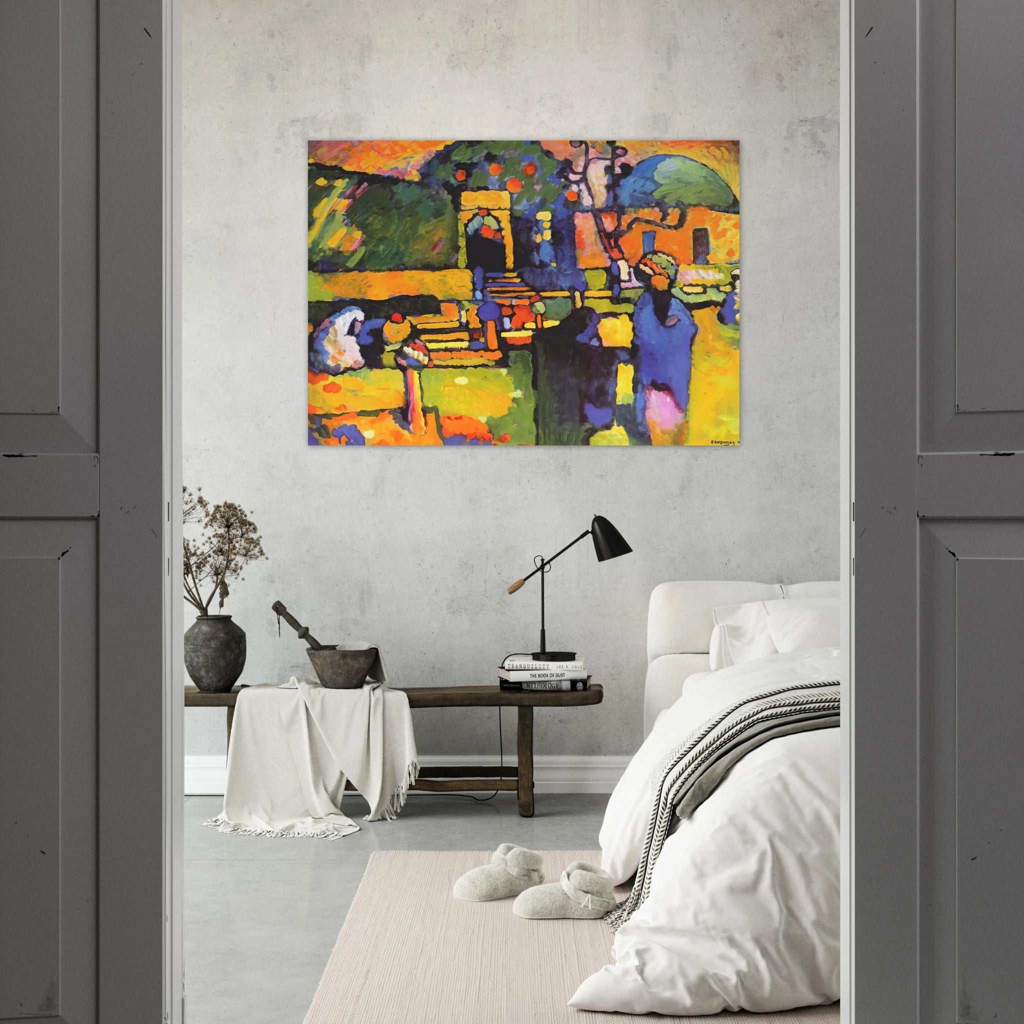 ARABS I CEMETERY 1909 - Wassily Kandinsky Art Print - A0 (84.1 x 118.9  cm) / 33.1 × 46.8 inches | Wassily Kandinsky Poster | Wassily Kandinsky Prints