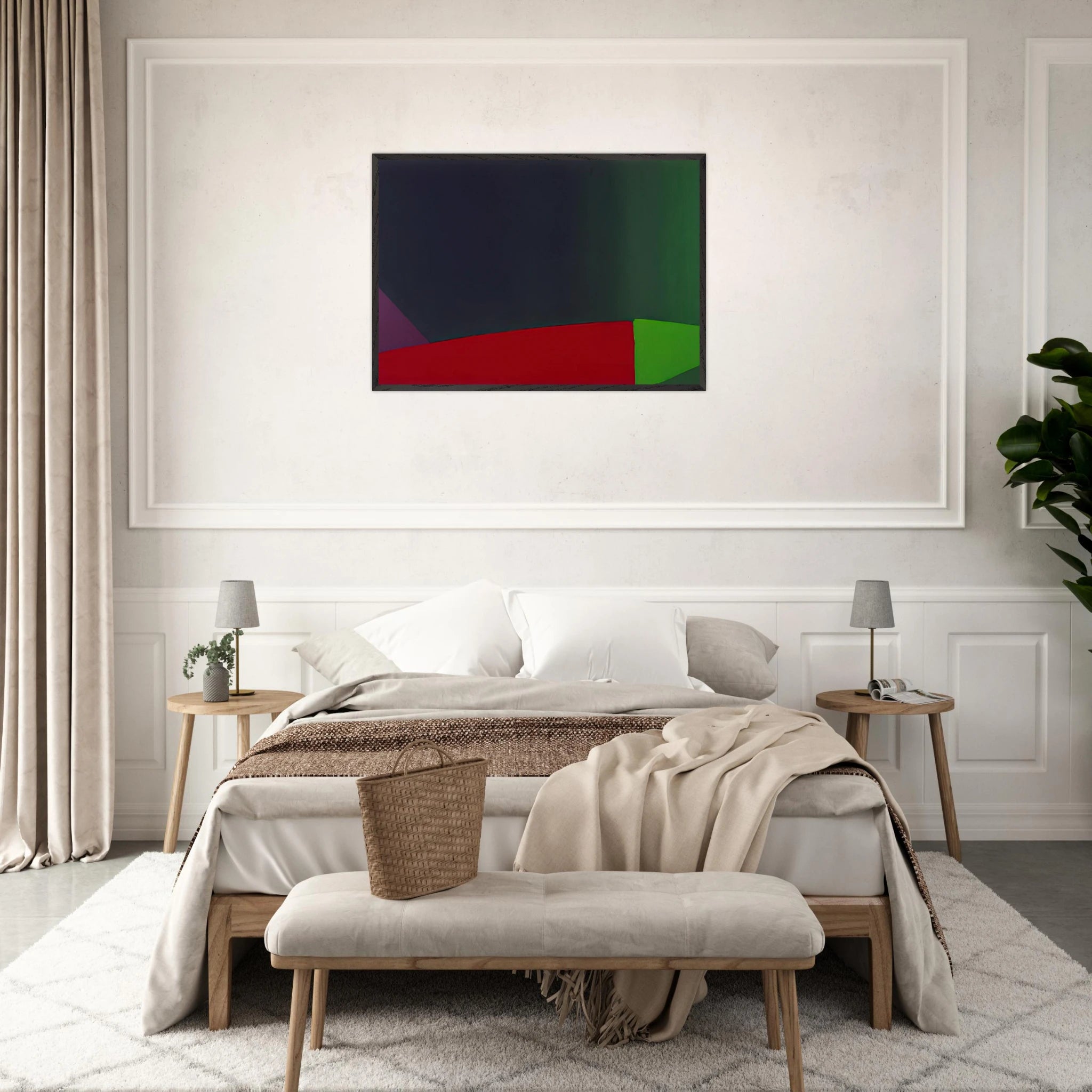 6.3.66 - 1966 - John Hoyland Framed Art Print - 70x100 cm / 28x40 inches | John Hoyland Framed Poster | John Hoyland Framed prints