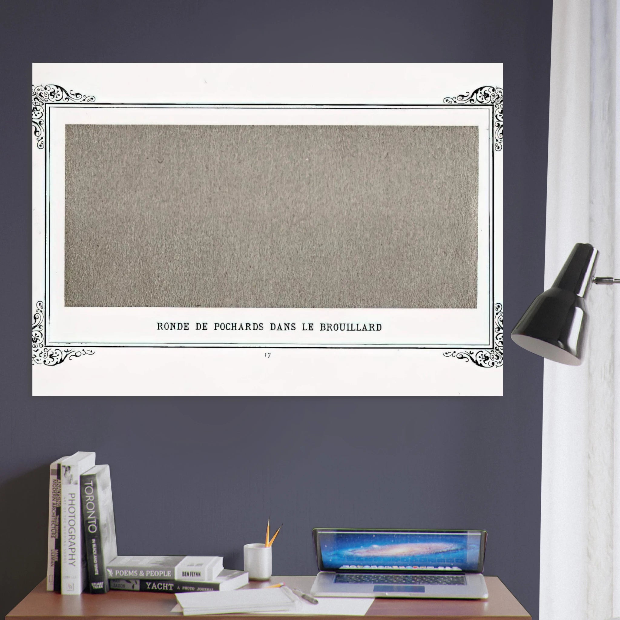 Band of Greyfriars in the Fog Band Of Dusty Drunks In The Fog - Alphonse Allais Art Print - A0 (84.1 x 118.9  cm) / 33.1 × 46.8 inches | Alphonse Allais Poster | Alphonse Allais Prints