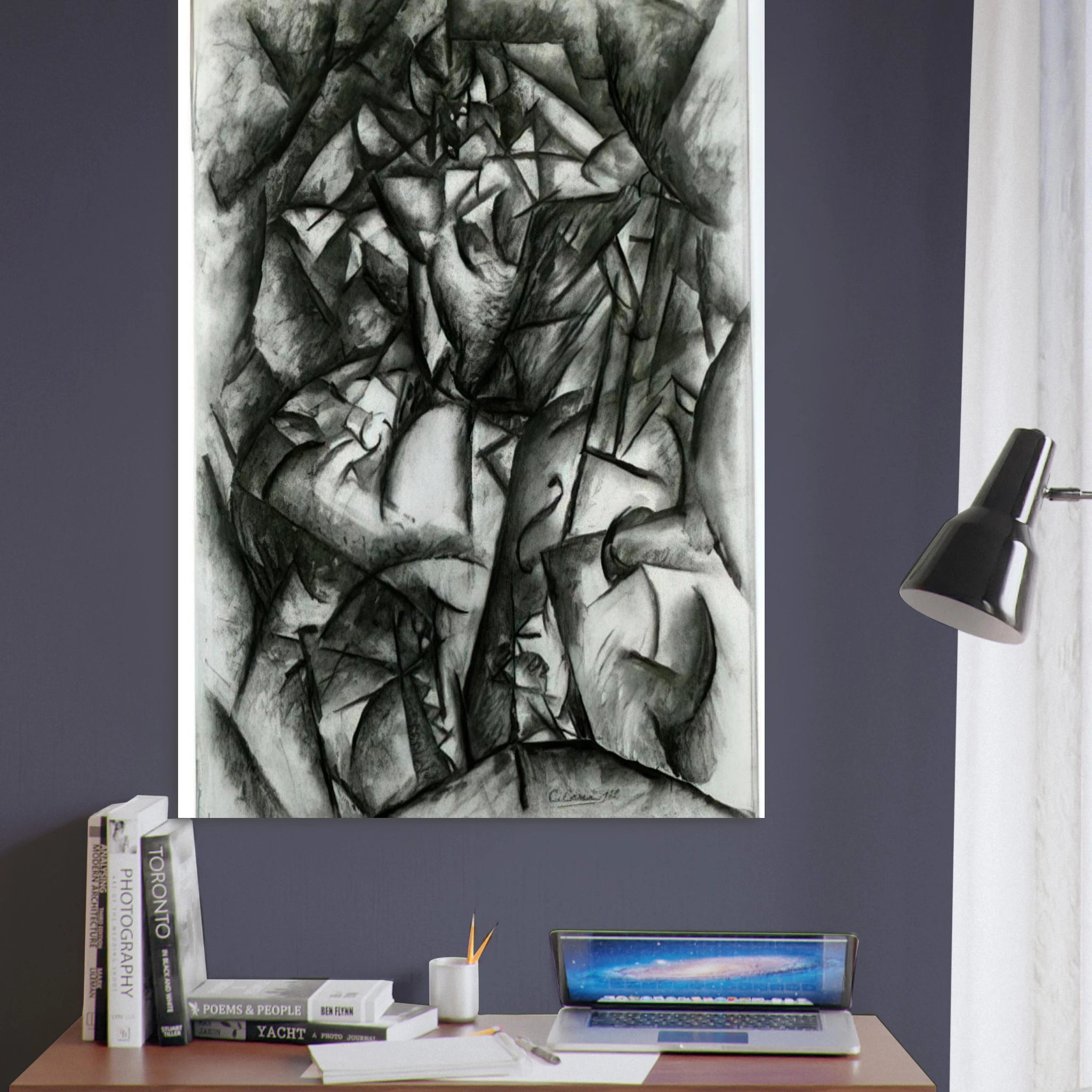 CONCERT CAFE 1912 - Carlo Carra Art Print - A0 (84.1 x 118.9  cm) / 33.1 × 46.8 inches | Carlo Carra Poster | Carlo Carra Prints