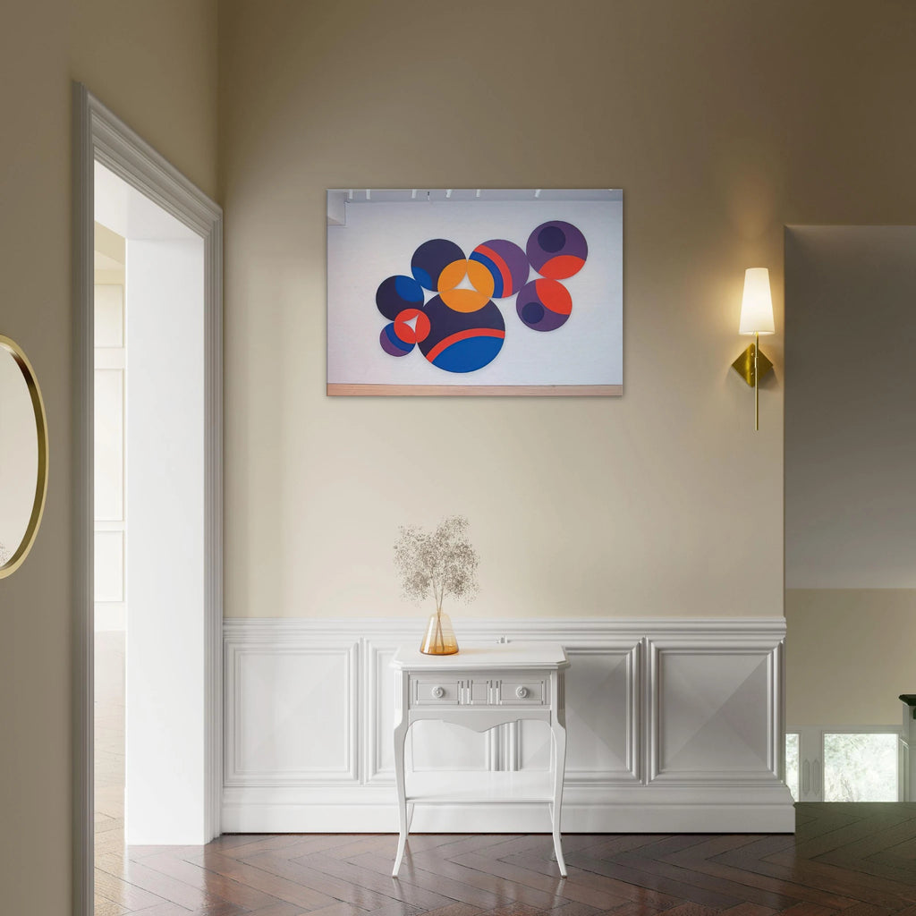 Constellation Twelve Circles - 1969 - Leon Polk Smith Canvas - 70x100 cm / 28x40 inches | Leon Polk Smith Wrapped Canvas | Leon Polk Smith Wall Art