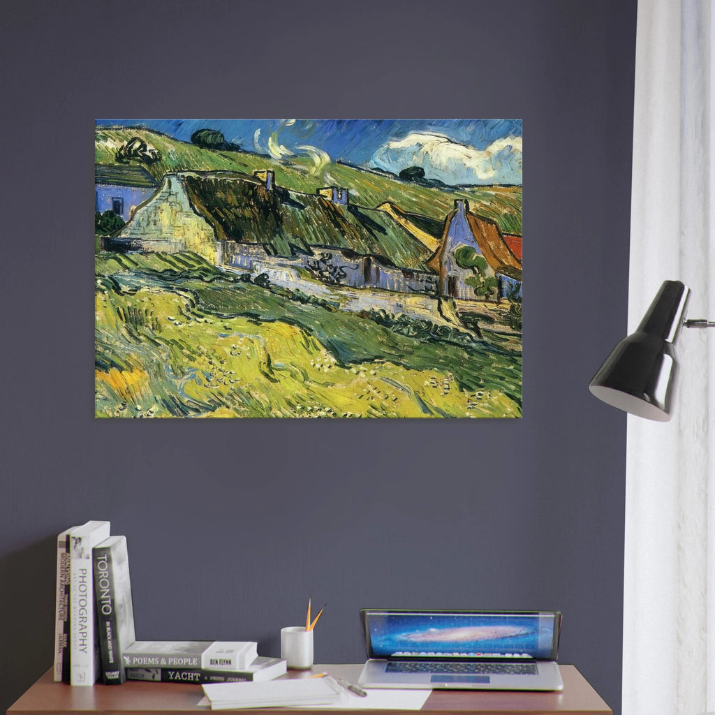 A Group of Cottages - Vincent van Gogh Canvas - 70x100 cm / 28x40 inches | Vincent van Gogh Wrapped Canvas | Vincent van Gogh Wall Art