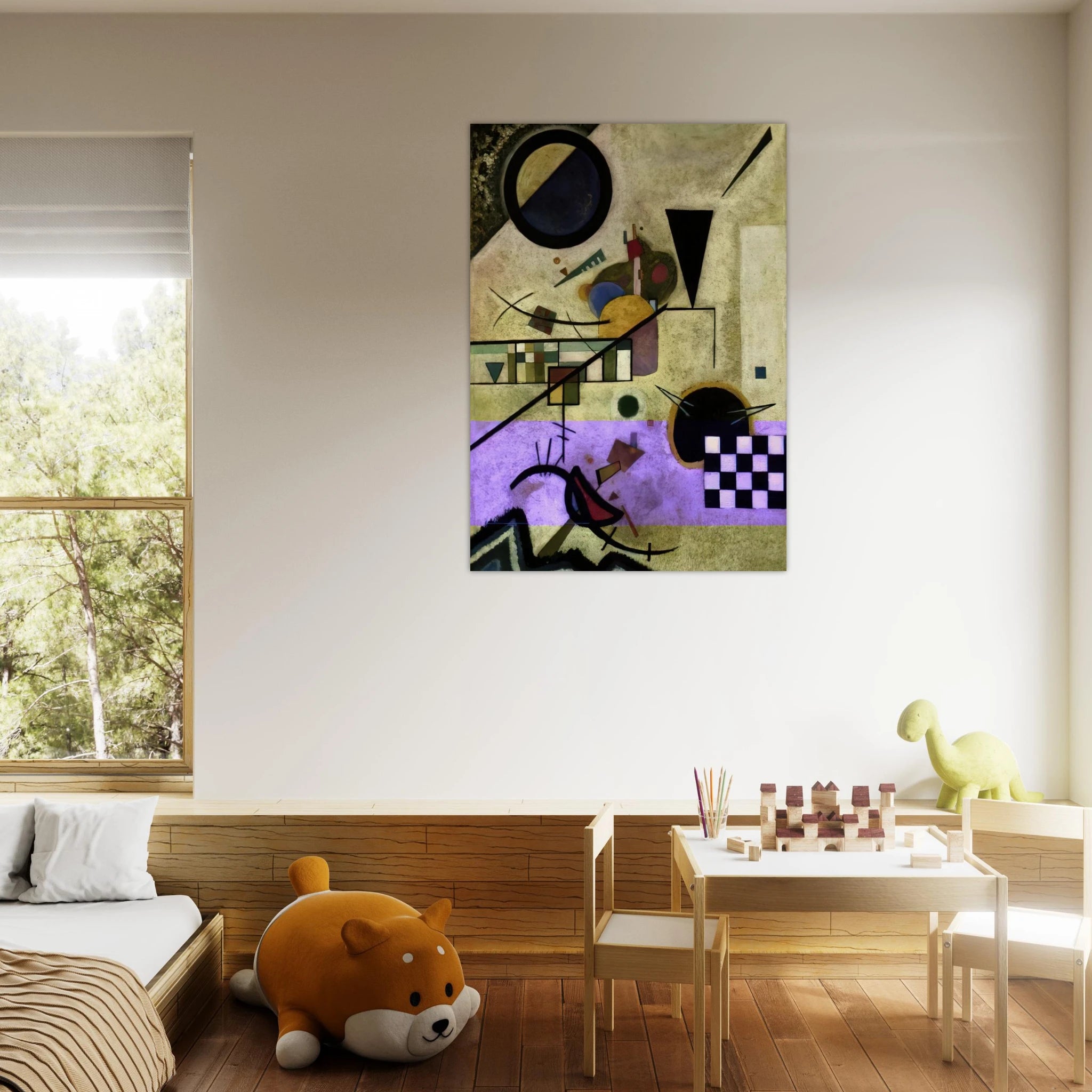 CONTRASTING SOUNDS 1924 - Wassily Kandinsky Art Print - A0 (84.1 x 118.9  cm) / 33.1 × 46.8 inches | Wassily Kandinsky Poster | Wassily Kandinsky Prints