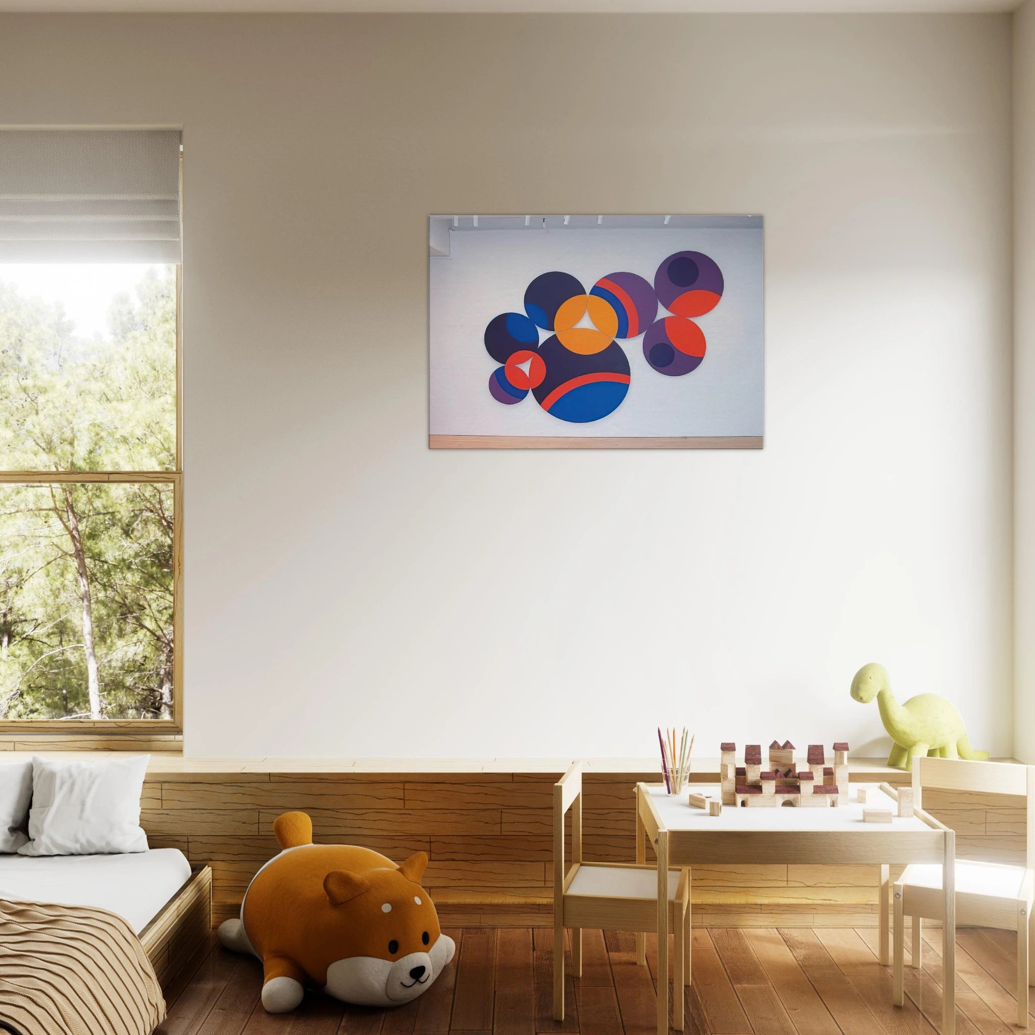 Constellation Twelve Circles - 1969 - Leon Polk Smith Canvas - 70x100 cm / 28x40 inches | Leon Polk Smith Wrapped Canvas | Leon Polk Smith Wall Art