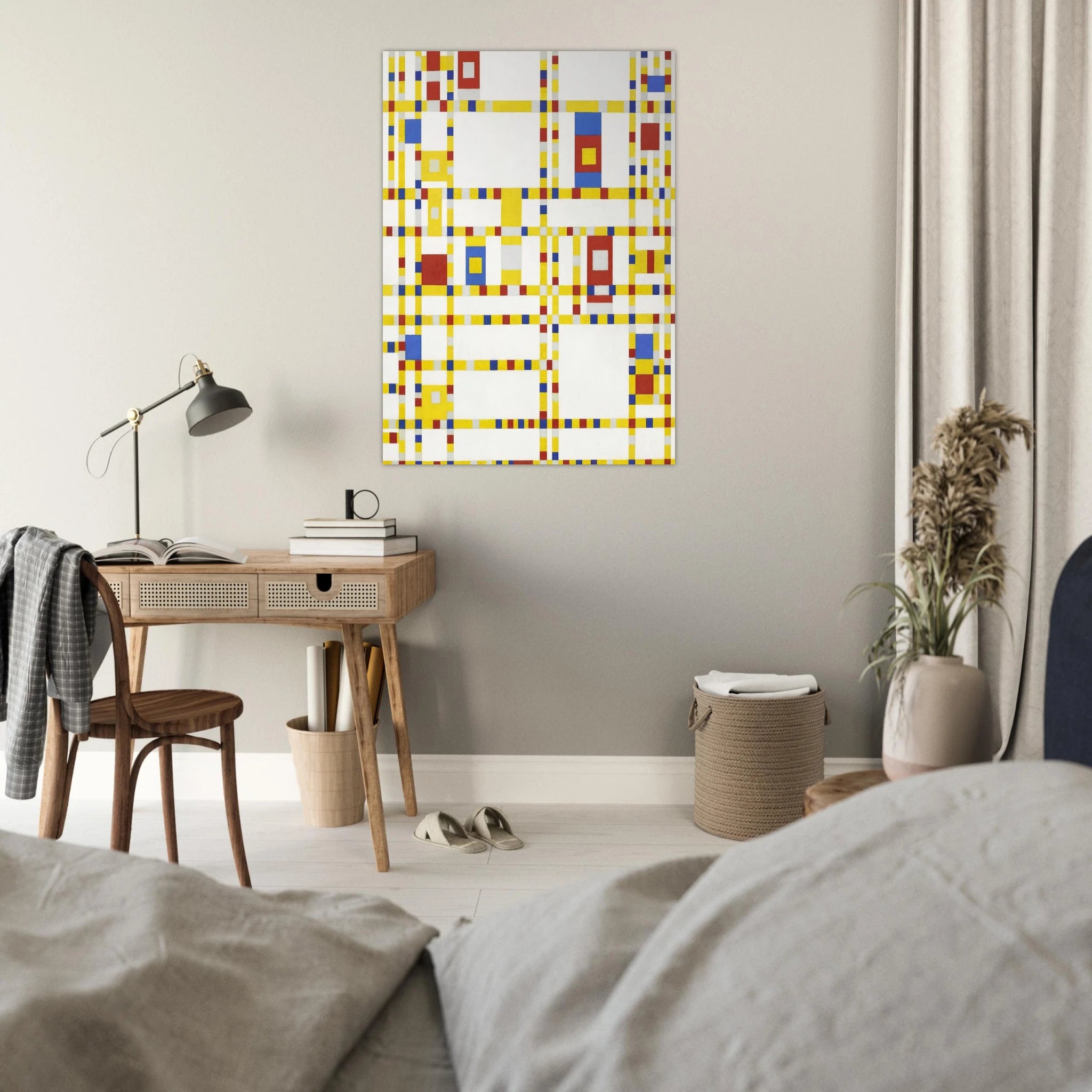 Broadway Boogie Woogie - Piet Mondrian Art Print - A0 (84.1 x 118.9  cm) / 33.1 × 46.8 inches | Piet Mondrian Poster | Piet Mondrian Prints