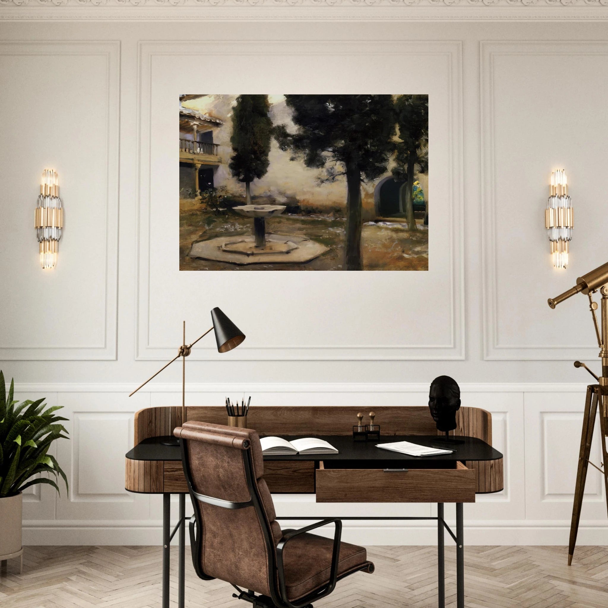 Alhambra, Patio de la Reja - John Singer Sargent Art Print - A0 (84.1 x 118.9  cm) / 33.1 × 46.8 inches | John Singer Sargent Poster | John Singer Sargent Prints