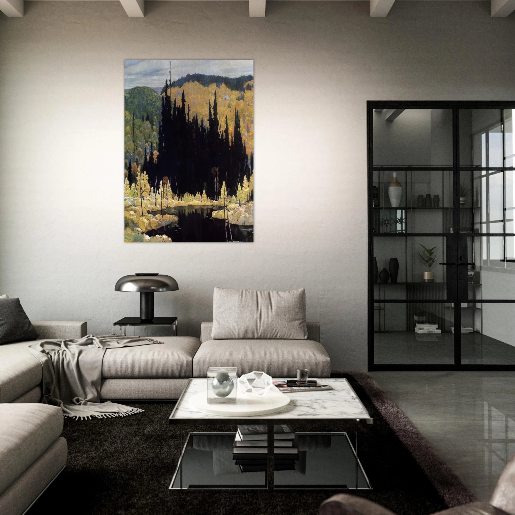 Autumn, Algoma - Art Nouveau Modern - Frank Johnston Art Print - A0 (84.1 x 118.9  cm) / 33.1 × 46.8 inches | Frank Johnston Poster | Frank Johnston Prints