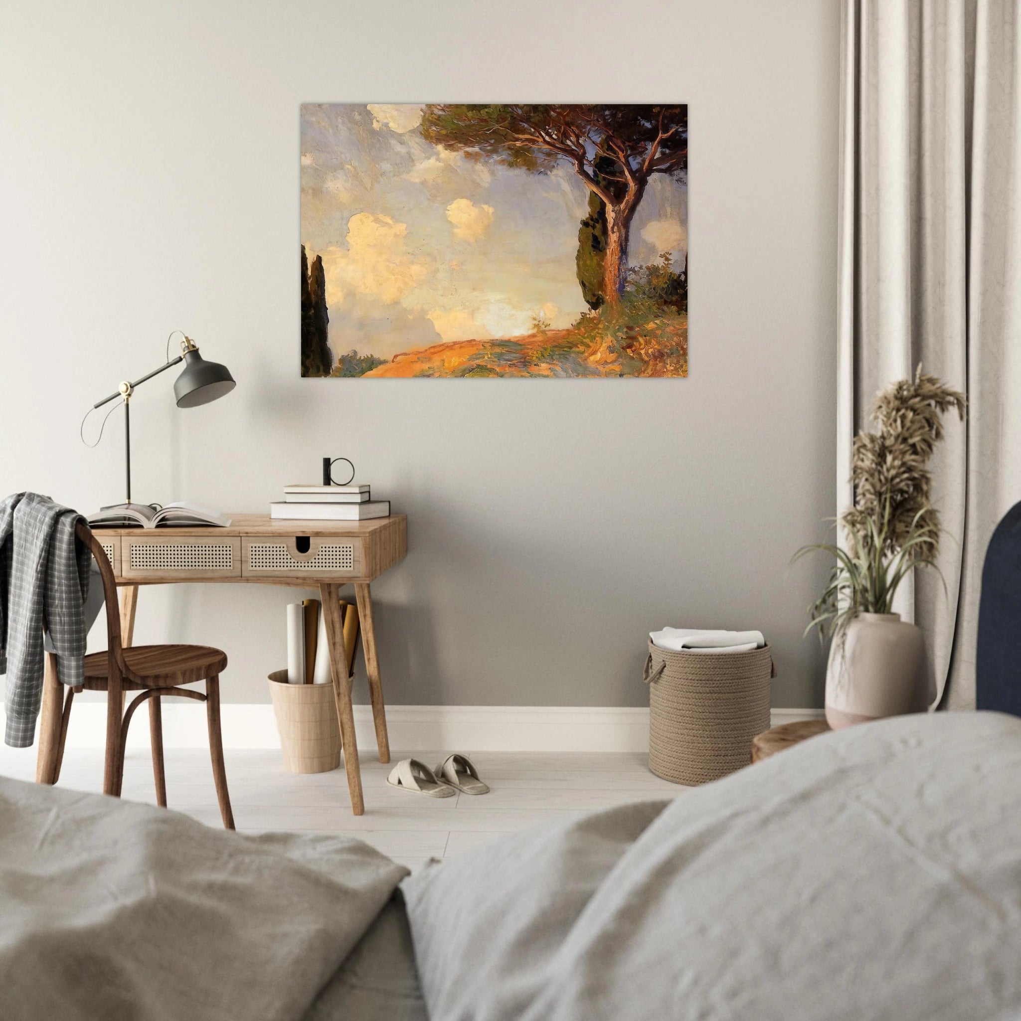 A Landscape Study at San Vigilio, Lake of Garda - John Singer Sargent Art Print - A0 (84.1 x 118.9  cm) / 33.1 × 46.8 inches | John Singer Sargent Poster | John Singer Sargent Prints