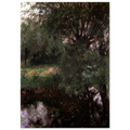 A Backwater at Wargrave - John Singer Sargent Art Print - A0 (84.1 x 118.9  cm) / 33.1 × 46.8 inches | John Singer Sargent Poster | John Singer Sargent Prints