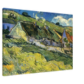 A Group of Cottages - Vincent van Gogh Canvas - 70x100 cm / 28x40 inches | Vincent van Gogh Wrapped Canvas | Vincent van Gogh Wall Art