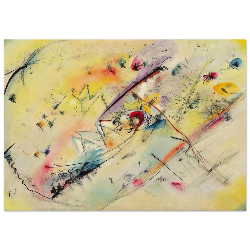 BRIGHT PICTURE 1913 - Wassily Kandinsky Art Print - A0 (84.1 x 118.9  cm) / 33.1 × 46.8 inches | Wassily Kandinsky Poster | Wassily Kandinsky Prints