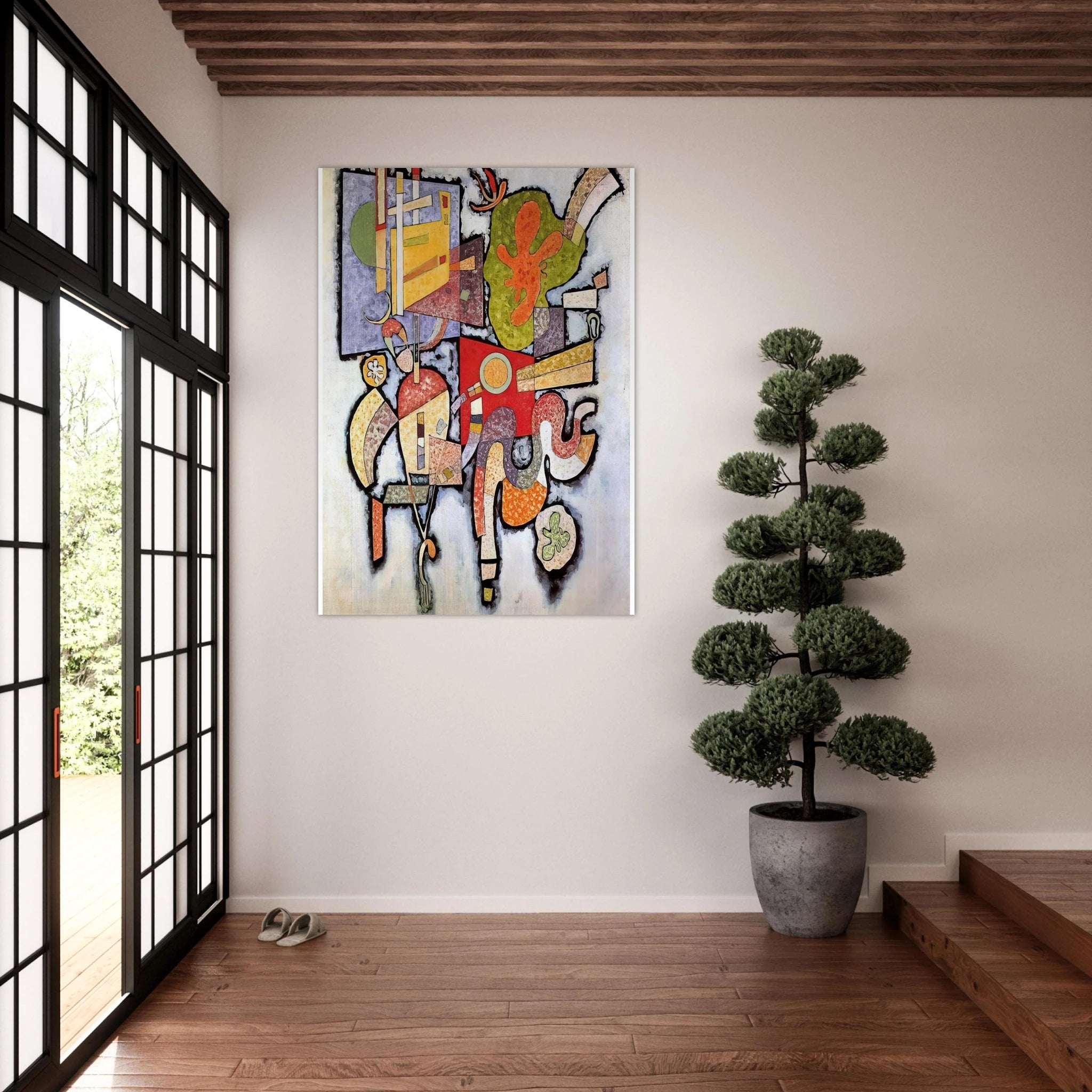 COMPLEX SIMPLE 1939 - Wassily Kandinsky Art Print - A0 (84.1 x 118.9  cm) / 33.1 × 46.8 inches | Wassily Kandinsky Poster | Wassily Kandinsky Prints