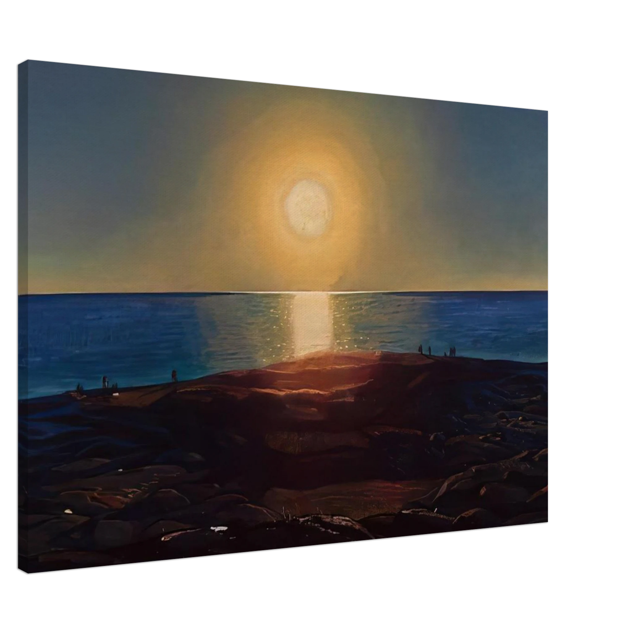 Calm and Free Maine Coast - Rockwell Kent Canvas - 70x100 cm / 28x40 inches | Rockwell Kent Wrapped Canvas | Rockwell Kent Wall Art