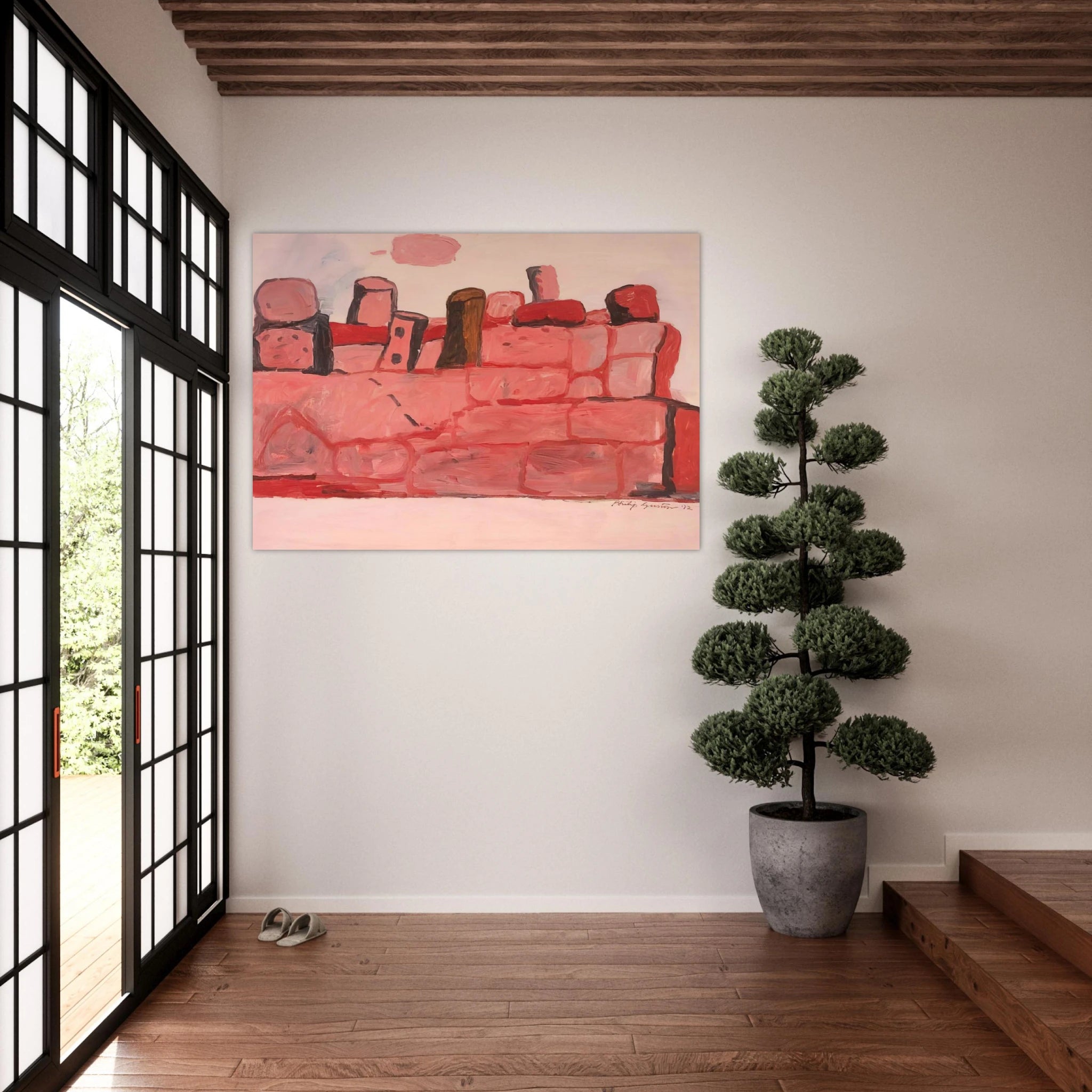CERVETERI 1972 - Philip Guston Art Print - A0 (84.1 x 118.9  cm) / 33.1 × 46.8 inches | Philip Guston Poster | Philip Guston Prints