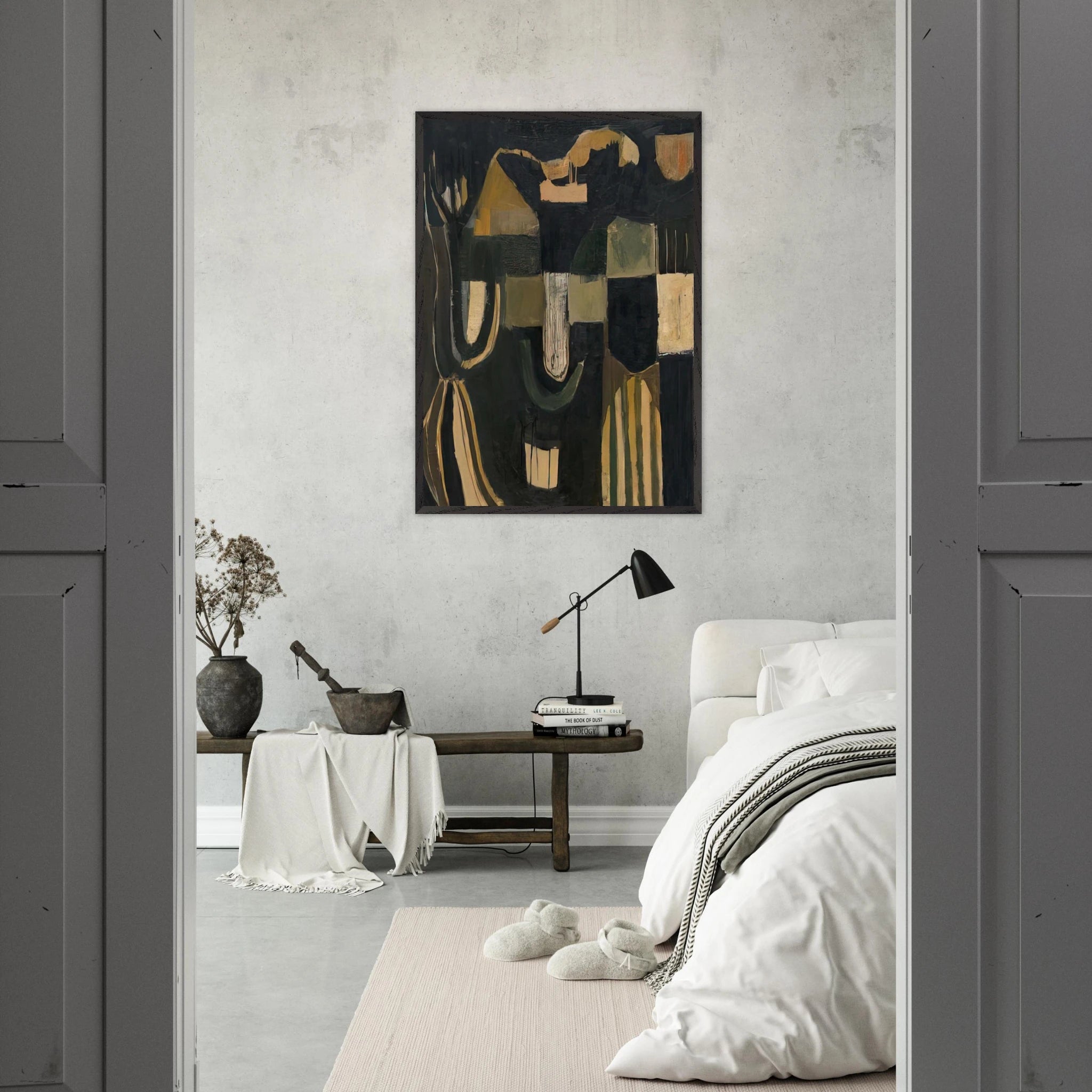 17 February 1948 - 1948 - Frank Lobdell Framed Art Print - 70x100 cm / 28x40 inches | Frank Lobdell Framed Poster | Frank Lobdell Framed prints