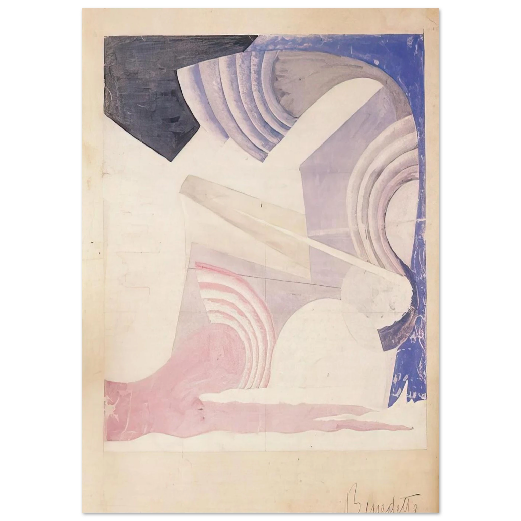 Aeropittura - 1925 Italy - Benedetta Cappa Art Print - A0 (84.1 x 118.9  cm) / 33.1 × 46.8 inches | Benedetta Cappa Poster | Benedetta Cappa Prints