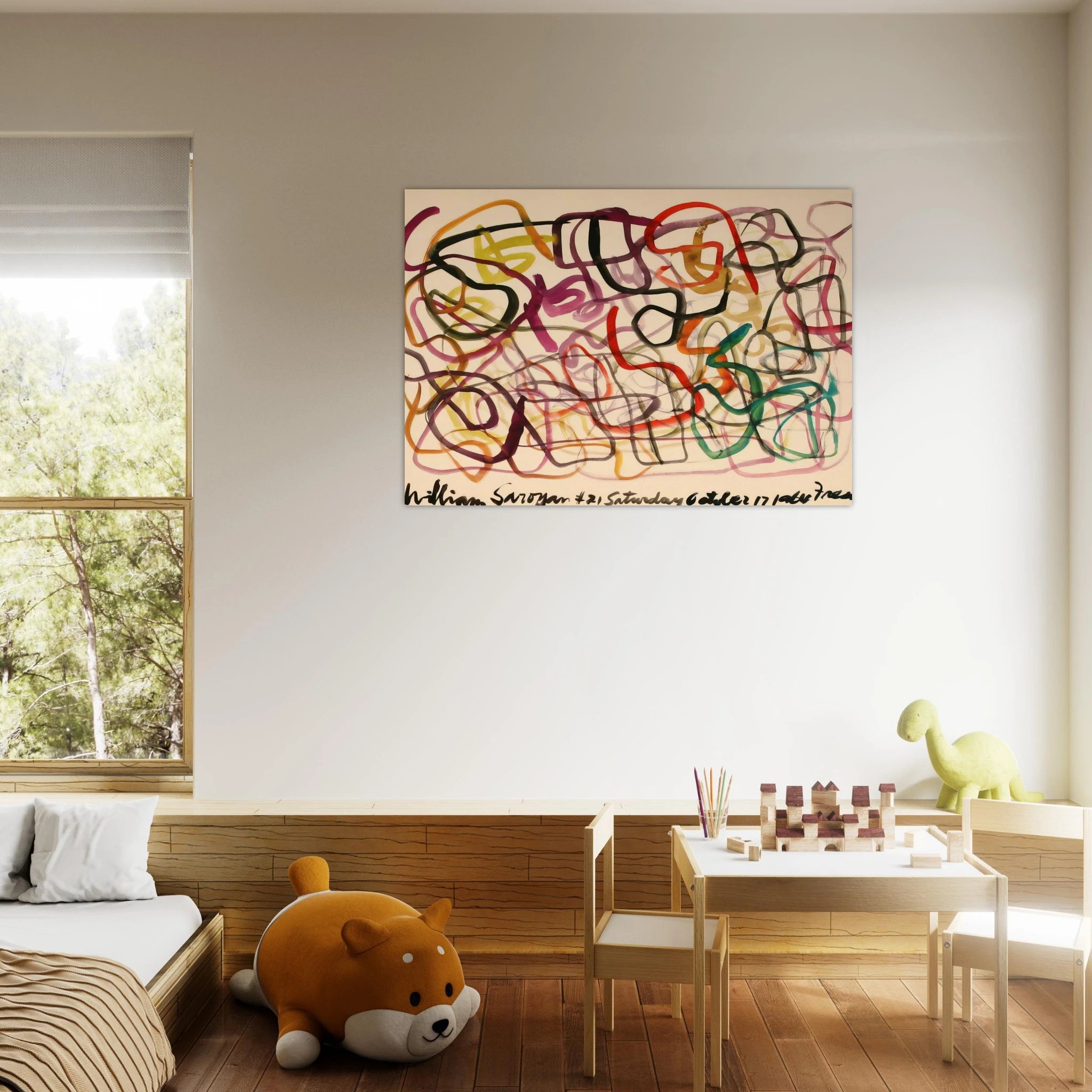 #21 Saturday October 17, 1964 Fresno - 1964 - William Saroyan Art Print - A0 (84.1 x 118.9  cm) / 33.1 × 46.8 inches | William Saroyan Poster | William Saroyan Prints