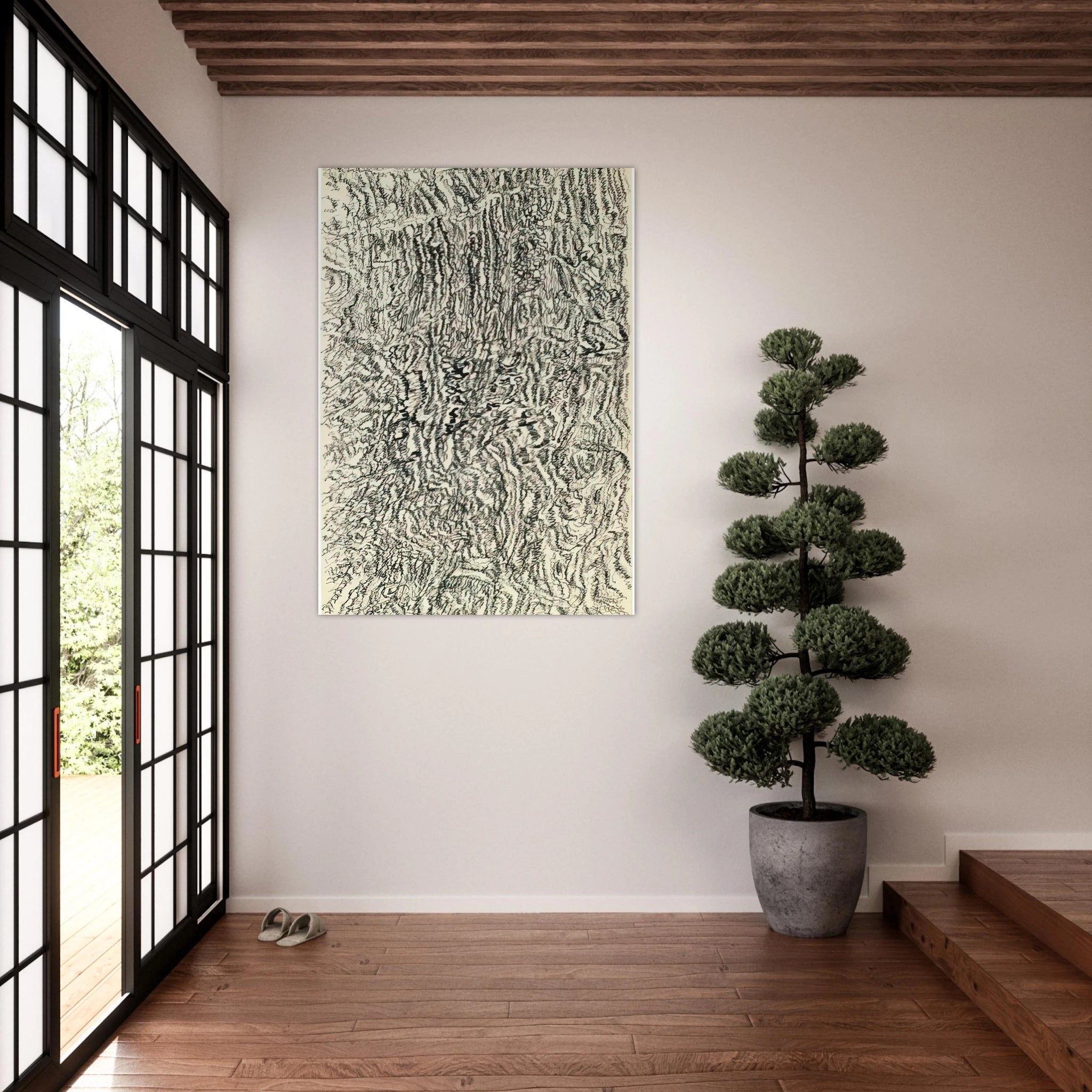 DESSIN MESCALINIEN 1958 - Henri Michaux Art Print - A0 (84.1 x 118.9  cm) / 33.1 × 46.8 inches | Henri Michaux Poster | Henri Michaux Prints