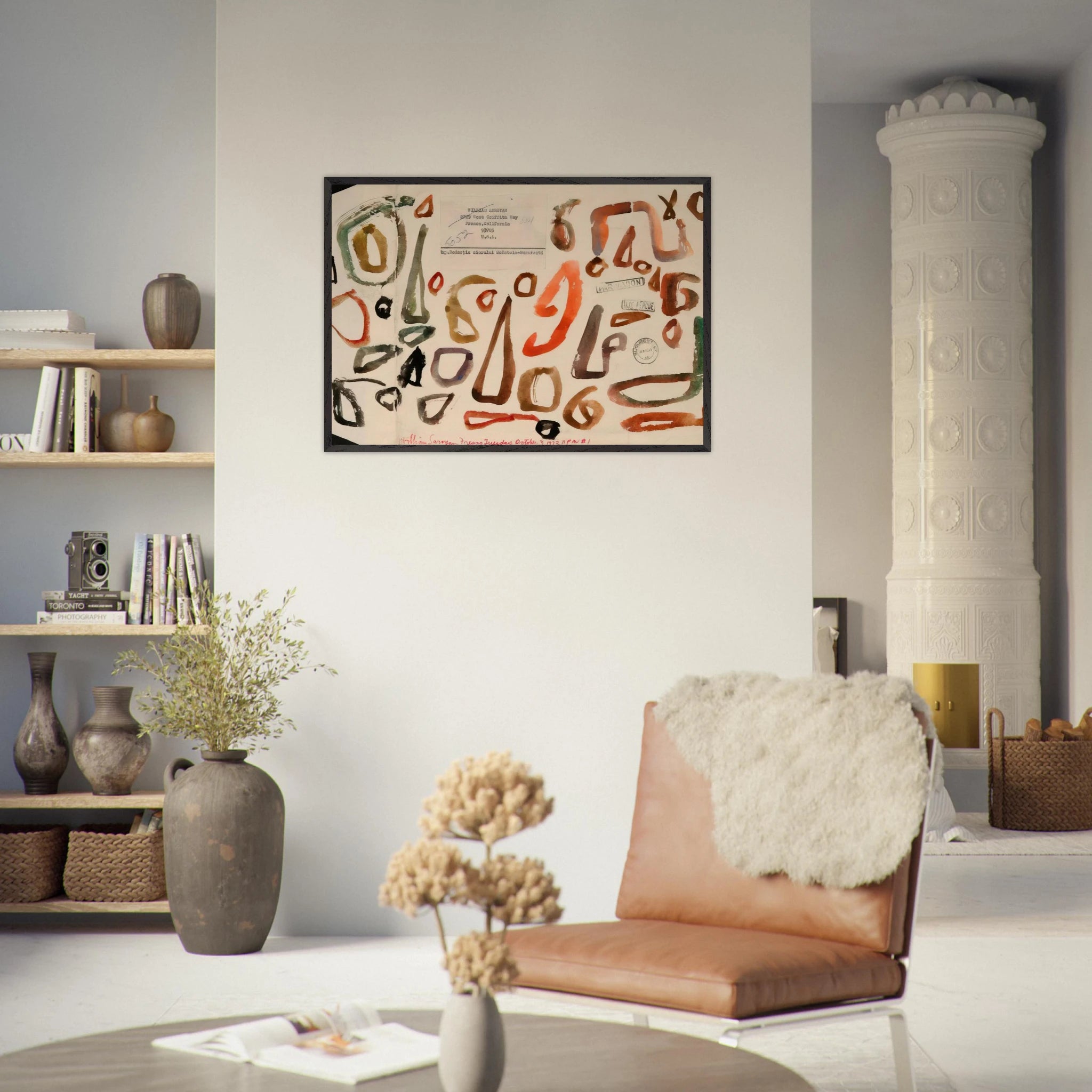 # 1 October 3 1972 - 1972 - William Saroyan Framed Art Print - 70x100 cm / 28x40 inches | William Saroyan Framed Poster | William Saroyan Framed prints