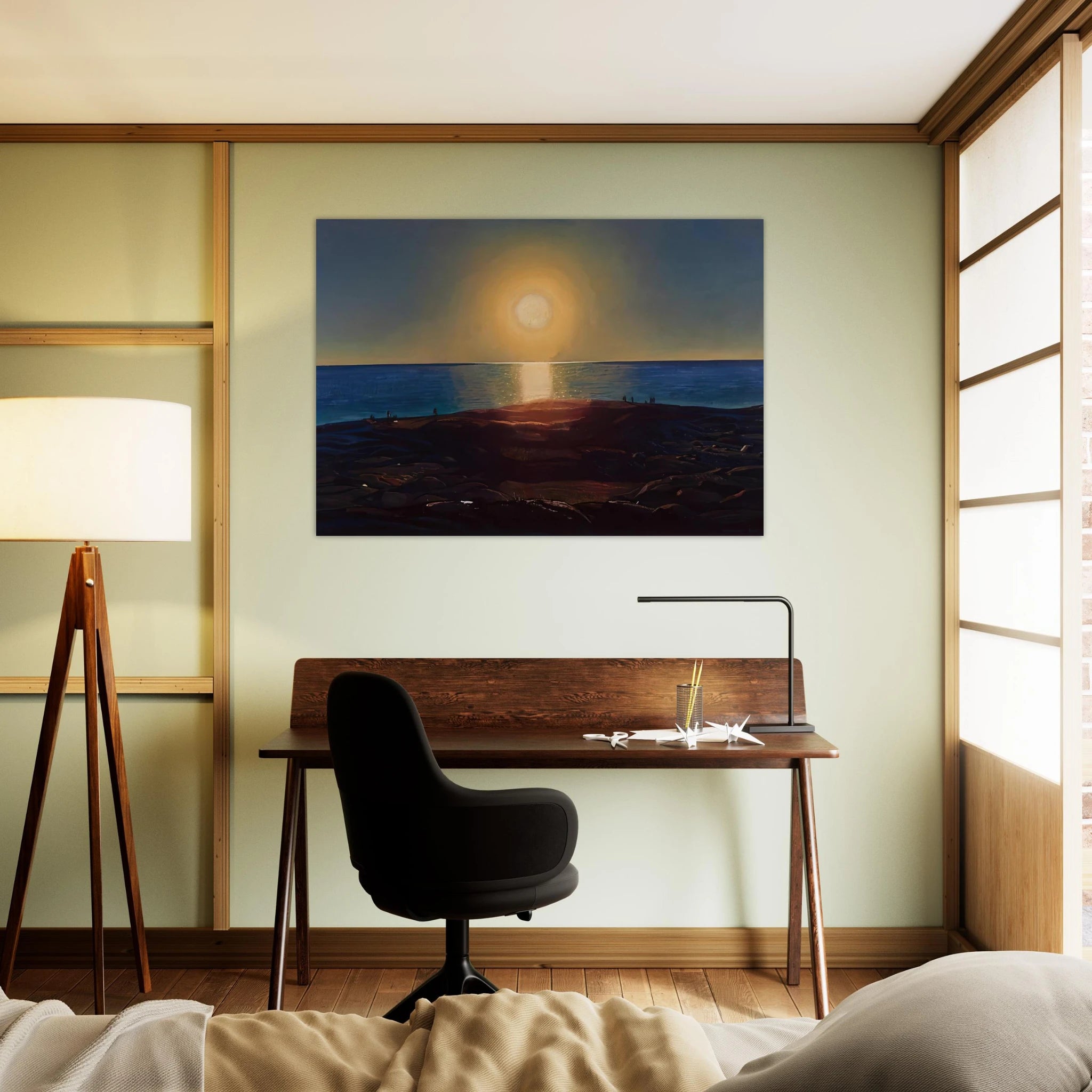 Calm and Free Maine Coast - Rockwell Kent Art Print - A0 (84.1 x 118.9  cm) / 33.1 × 46.8 inches | Rockwell Kent Poster | Rockwell Kent Prints