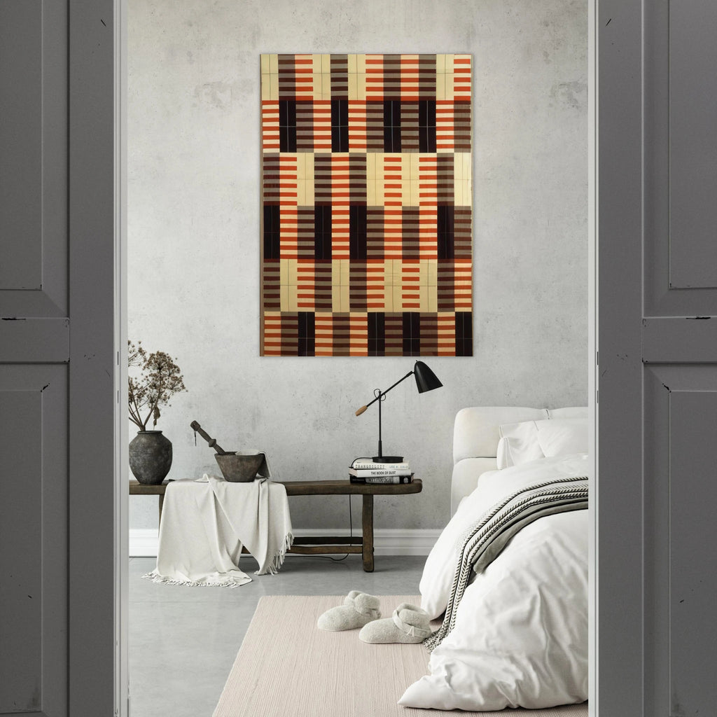 BLACK WHITE RED 1964 - Anni Albers Art Print - A0 (84.1 x 118.9  cm) / 33.1 × 46.8 inches | Anni Albers Poster | Anni Albers Prints