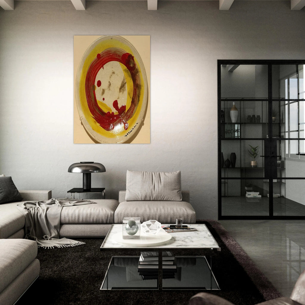 Circle - 1963 - Jiro Yoshihara Art Print - A0 (84.1 x 118.9  cm) / 33.1 × 46.8 inches | Jiro Yoshihara Poster | Jiro Yoshihara Prints