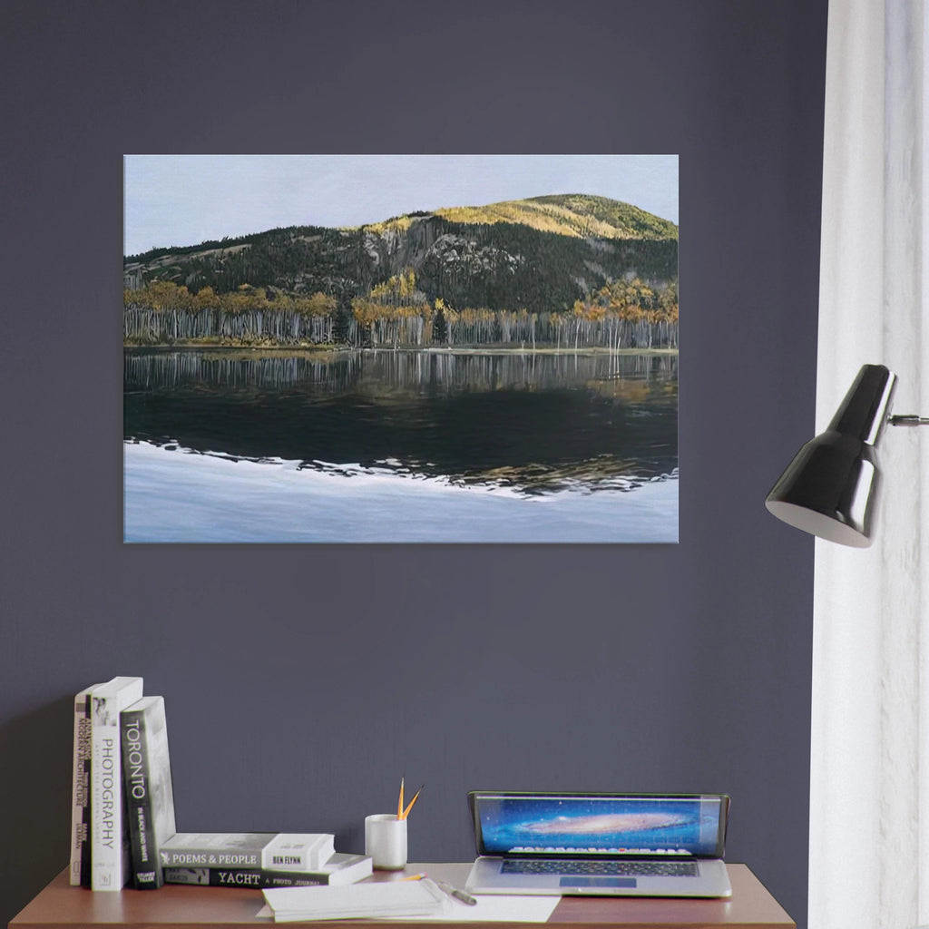 BEAVER DAM POND ACADIA NATIONAL PARK 2009 - Richard Estes Canvas - 70x100 cm / 28x40 inches | Richard Estes Wrapped Canvas | Richard Estes Wall Art