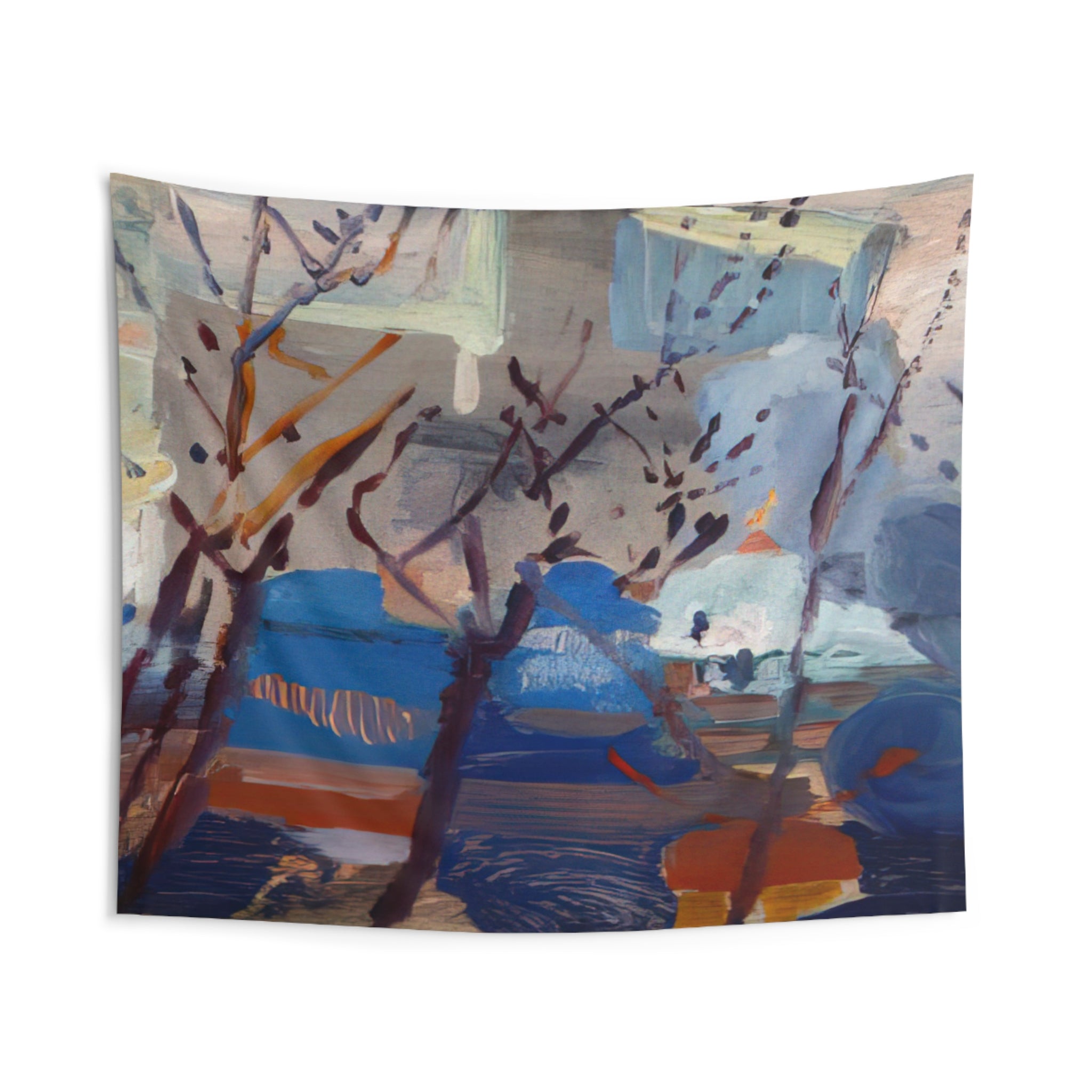 Weehawken Sequence - 1916 By John Marin Tapestry | John Marin Large Tapestry Art