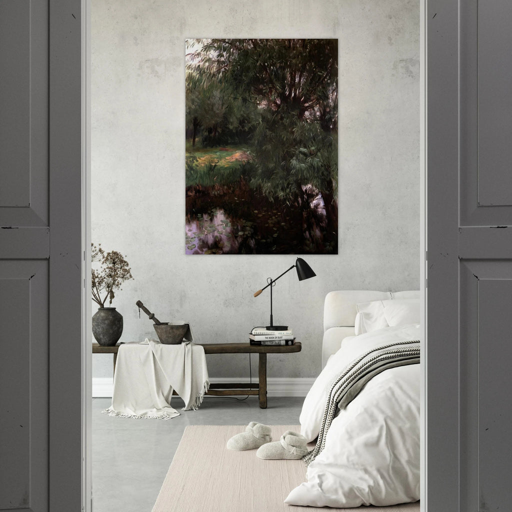 A Backwater at Wargrave - John Singer Sargent Art Print - A0 (84.1 x 118.9  cm) / 33.1 × 46.8 inches | John Singer Sargent Poster | John Singer Sargent Prints