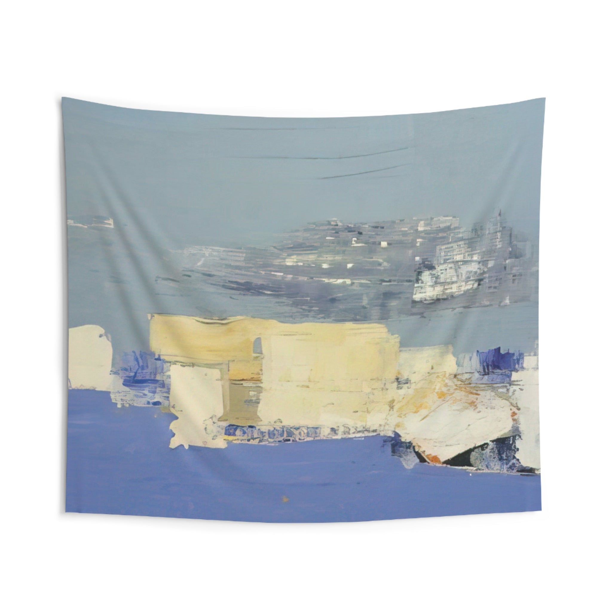 Paysage méditerranéen - Art Informel By Nicolas de Stael Tapestry | Nicolas de Stael Large Tapestry Art