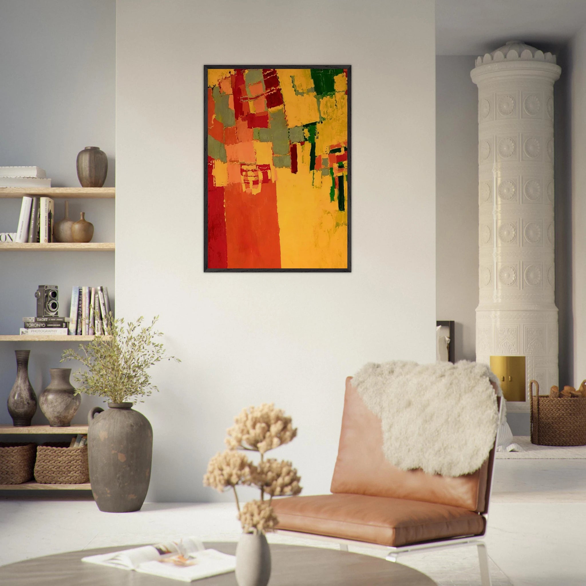 27 October 1949 - 1949 - Frank Lobdell Framed Art Print - 70x100 cm / 28x40 inches | Frank Lobdell Framed Poster | Frank Lobdell Framed prints