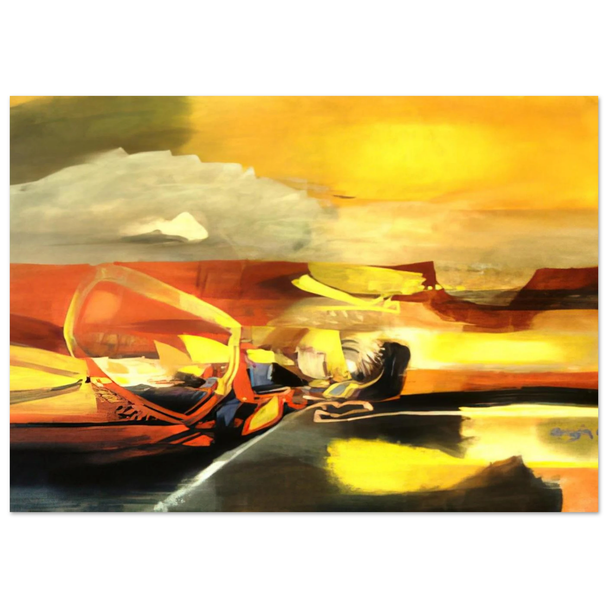 AGUA C LIDA 1962 - Alejandro Obregon Art Print - A0 (84.1 x 118.9  cm) / 33.1 × 46.8 inches | Alejandro Obregon Poster | Alejandro Obregon Prints