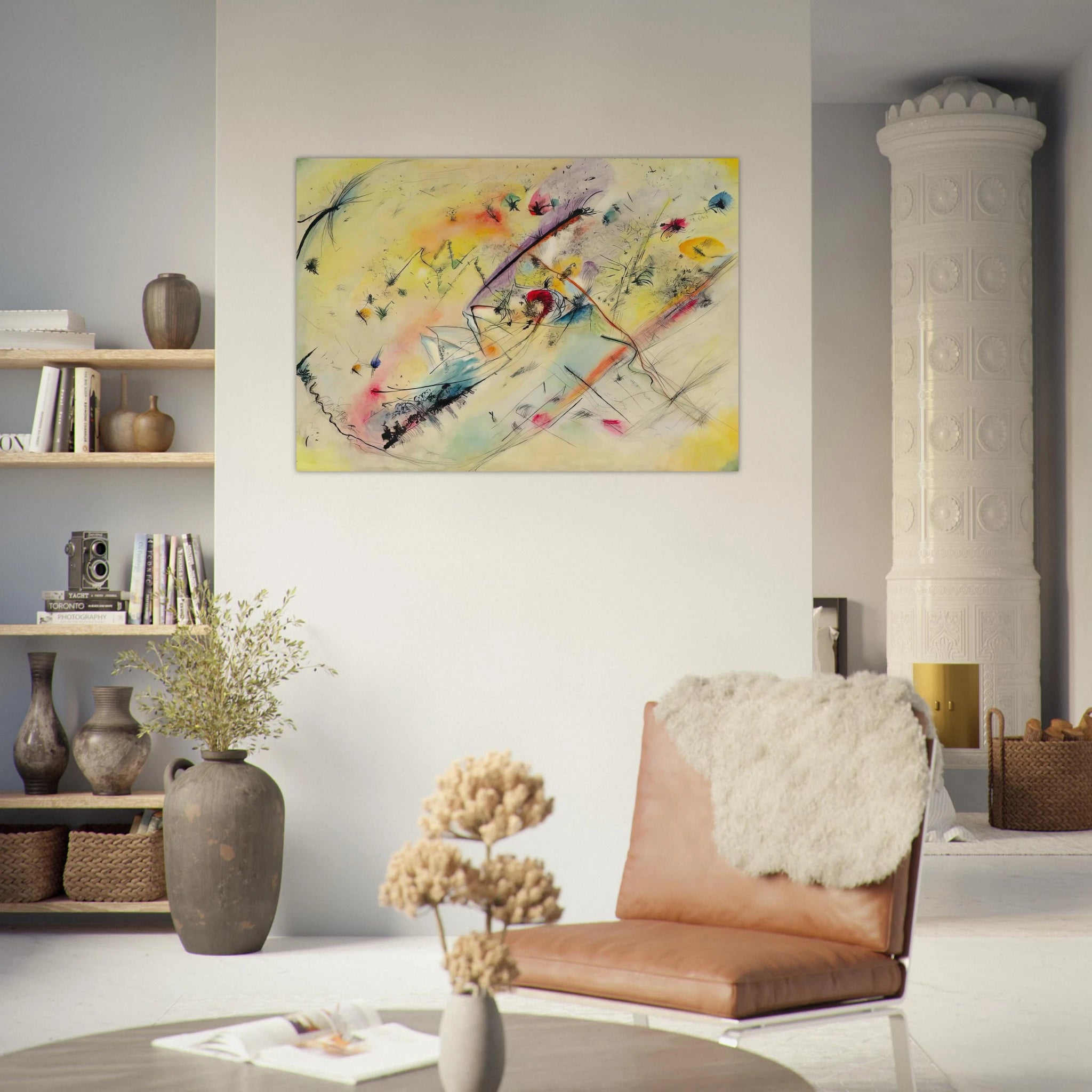 BRIGHT PICTURE 1913 - Wassily Kandinsky Art Print - A0 (84.1 x 118.9  cm) / 33.1 × 46.8 inches | Wassily Kandinsky Poster | Wassily Kandinsky Prints