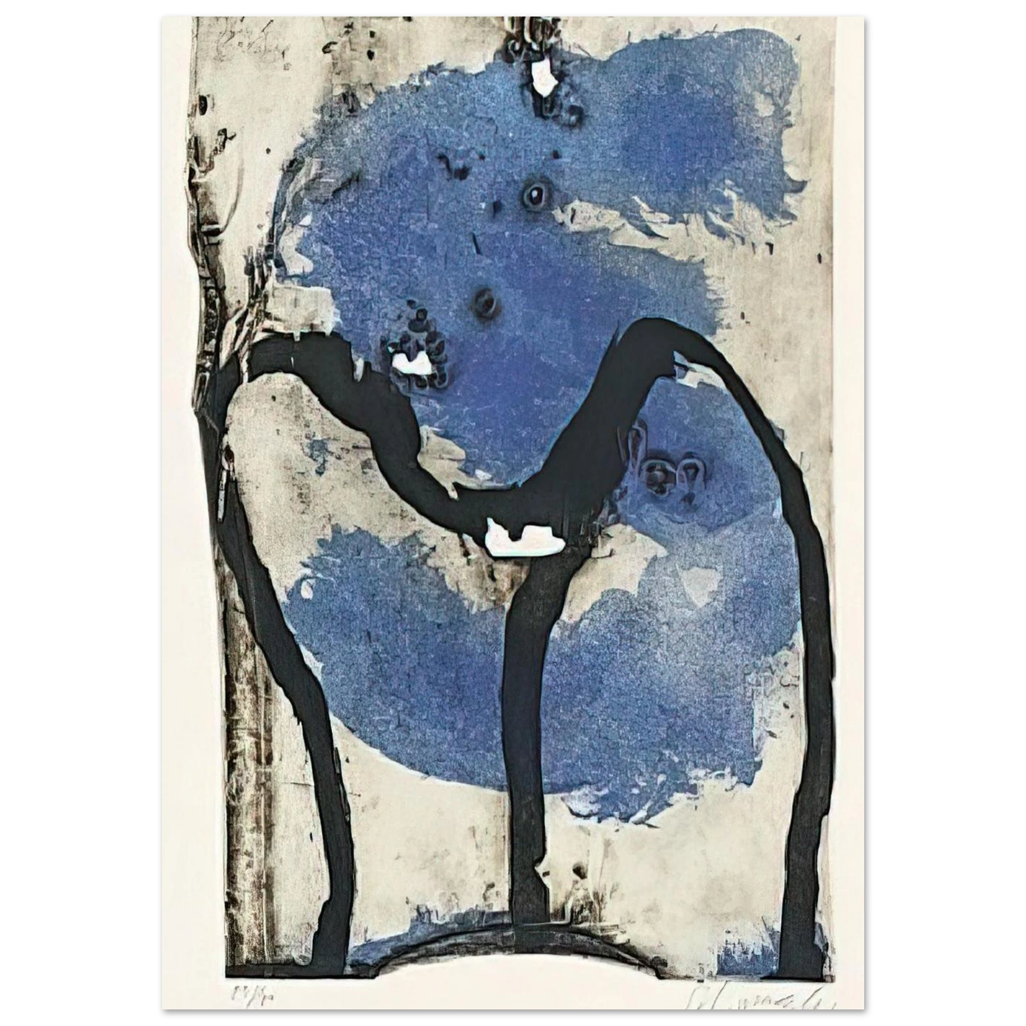 31972 - 1972 - Emil Schumacher Art Print - A0 (84.1 x 118.9  cm) / 33.1 × 46.8 inches | Emil Schumacher Poster | Emil Schumacher Prints