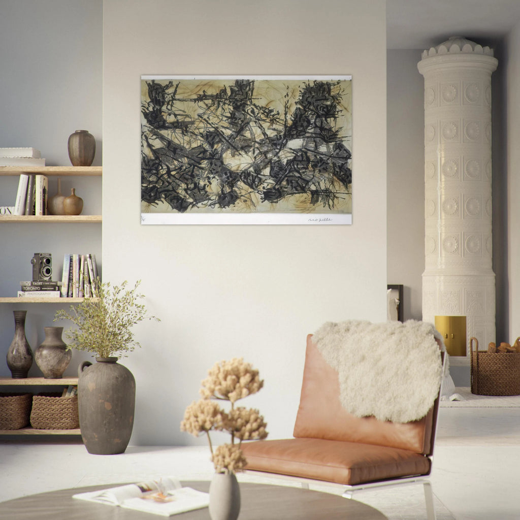 Constructions chimériques - Jean-Paul Riopelle Art Print - A0 (84.1 x 118.9  cm) / 33.1 × 46.8 inches | Jean-Paul Riopelle Poster | Jean-Paul Riopelle Prints