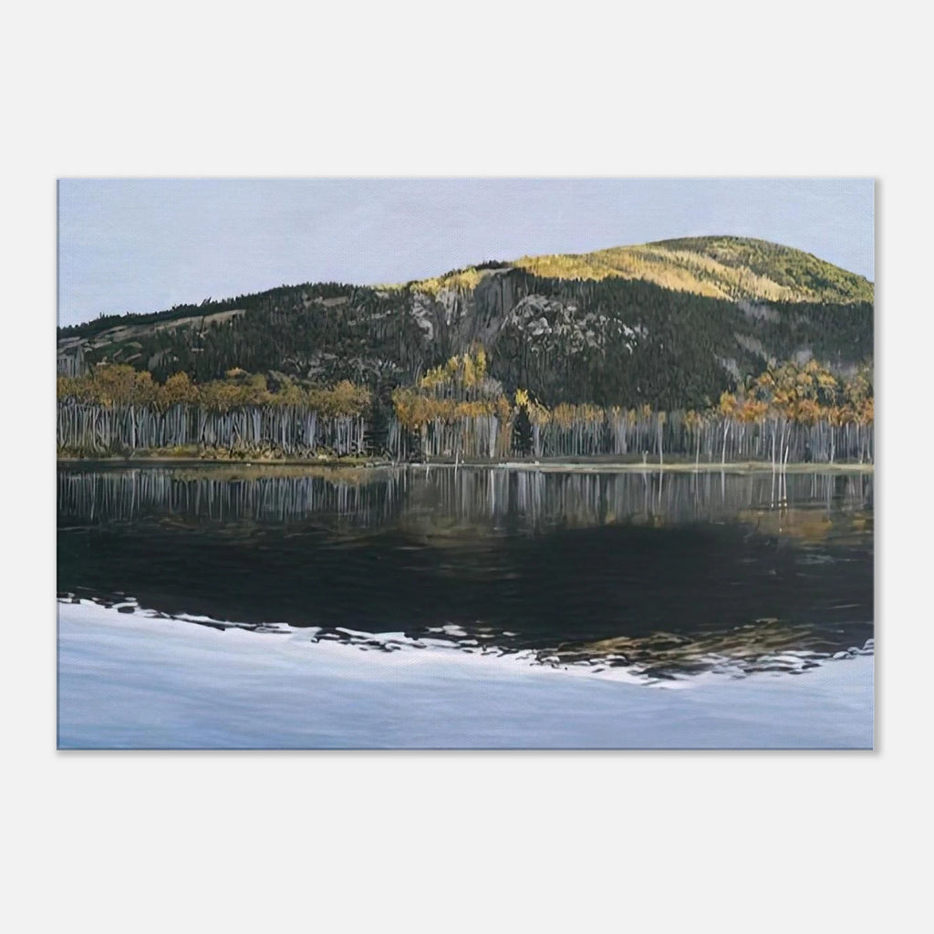 BEAVER DAM POND ACADIA NATIONAL PARK 2009 - Richard Estes Canvas - 70x100 cm / 28x40 inches | Richard Estes Wrapped Canvas | Richard Estes Wall Art