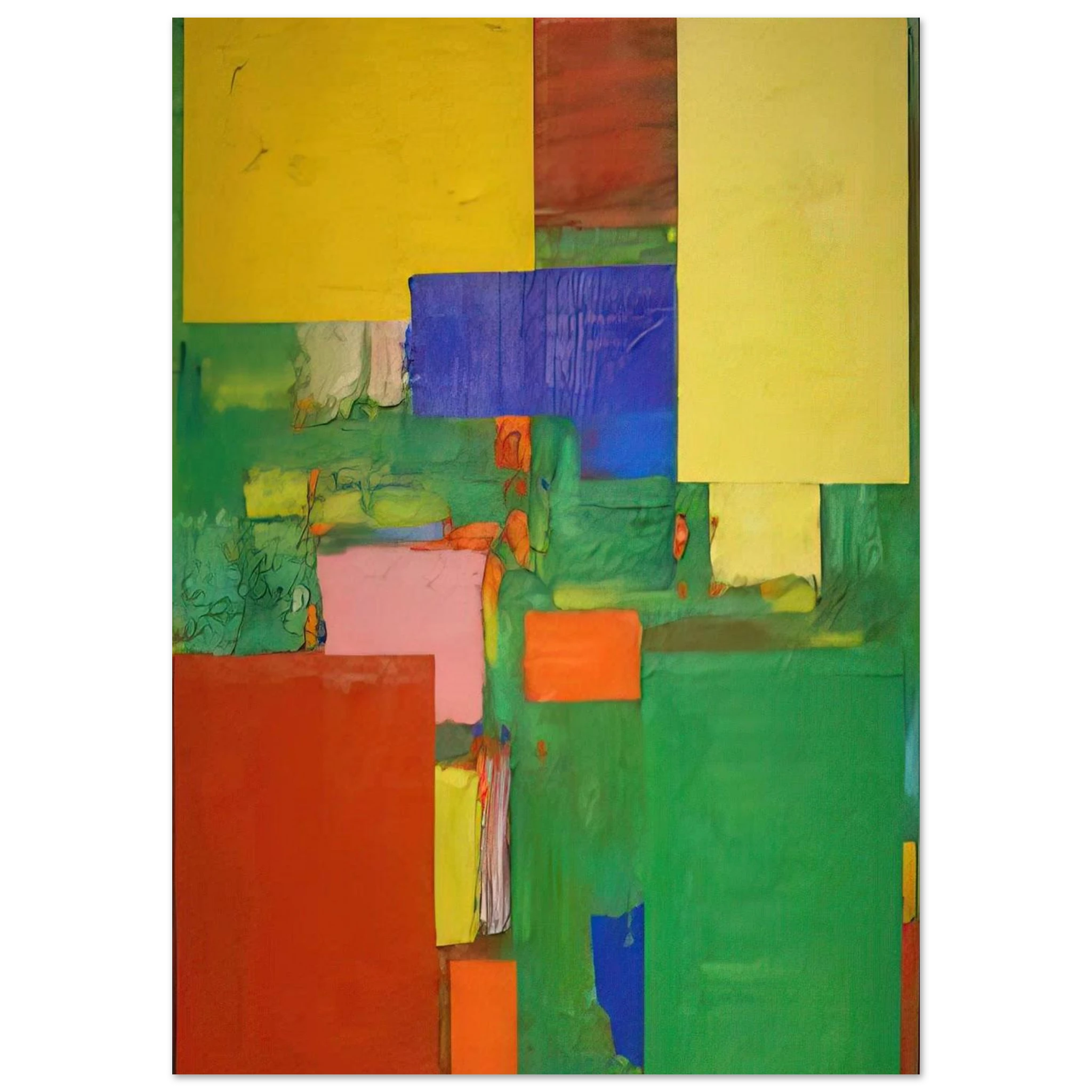 Equipoise - Hans Hofmann Art Print - A0 (84.1 x 118.9  cm) / 33.1 × 46.8 inches | Hans Hofmann Poster | Hans Hofmann Prints