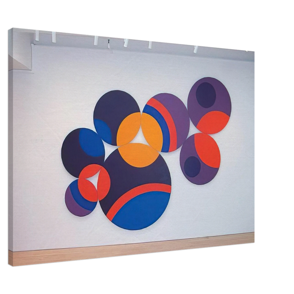 Constellation Twelve Circles - 1969 - Leon Polk Smith Canvas - 70x100 cm / 28x40 inches | Leon Polk Smith Wrapped Canvas | Leon Polk Smith Wall Art