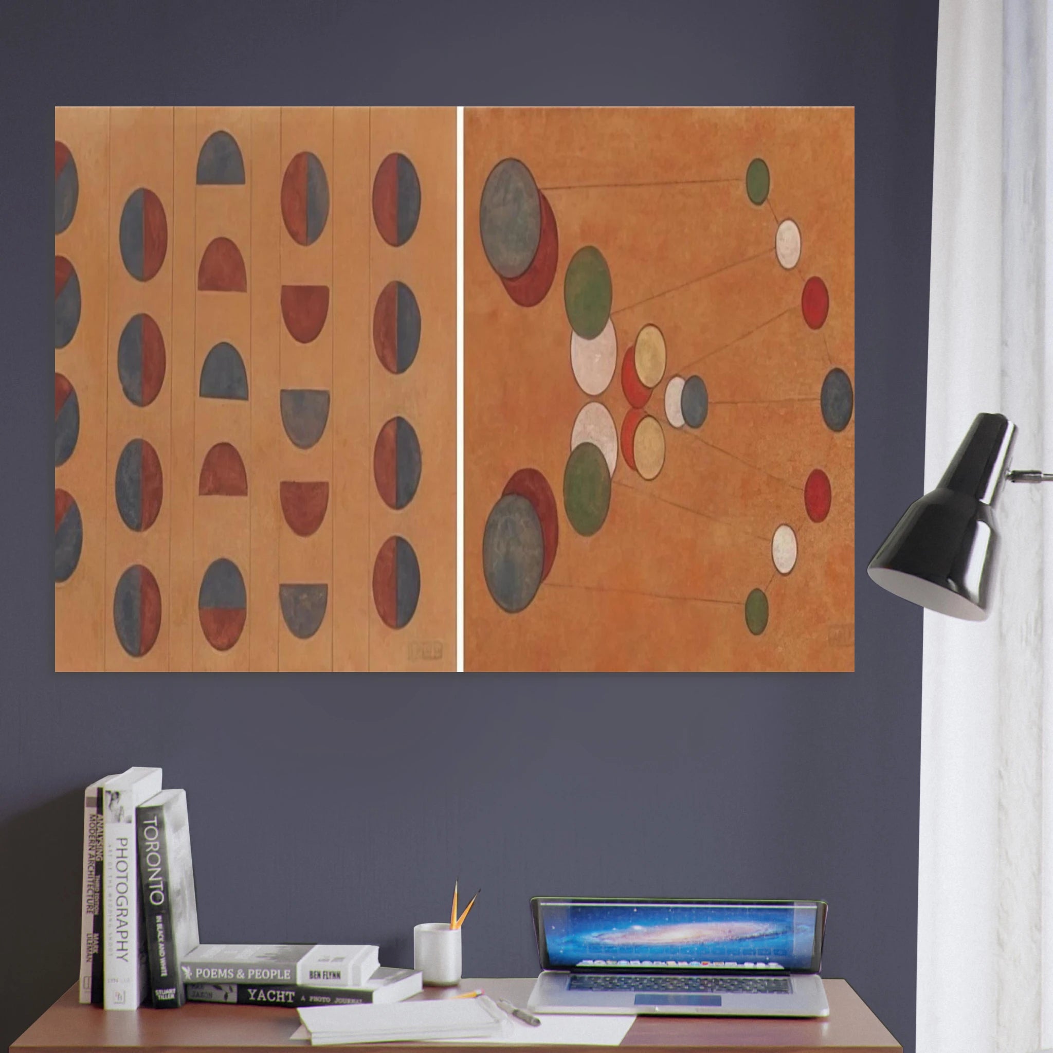 Diptych - 1956 1 - Lolo Soldevilla Art Print - A0 (84.1 x 118.9  cm) / 33.1 × 46.8 inches | Lolo Soldevilla Poster | Lolo Soldevilla Prints